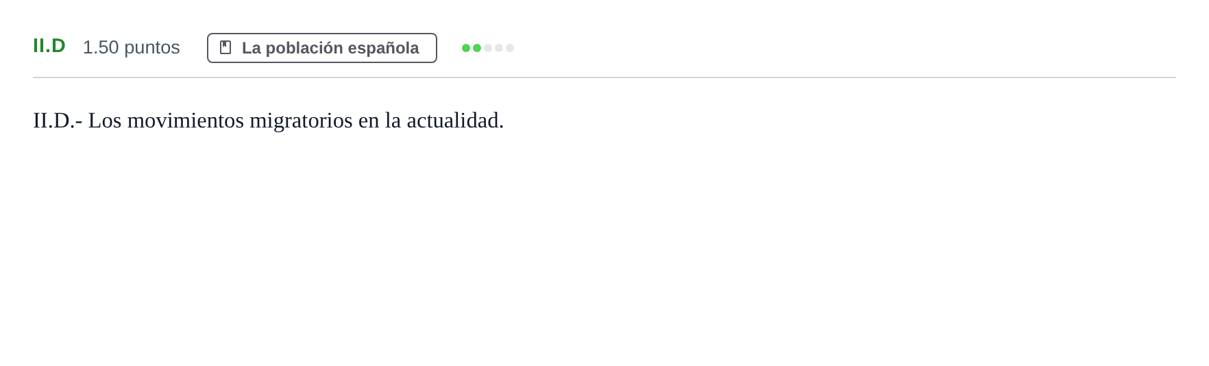 Enunciado: Ejercicio II.D · Geografía PAU Castilla-La Mancha Ordinaria 2022
