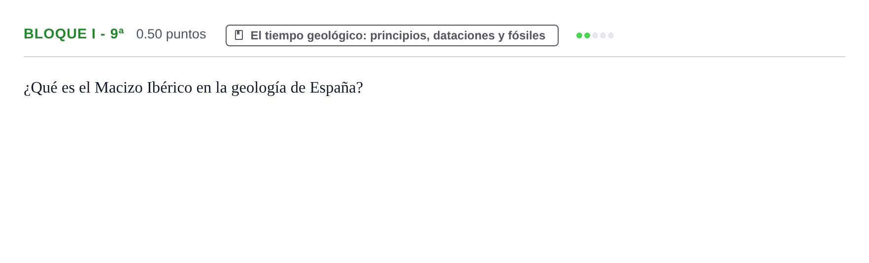 Enunciado: Bloque I - 9ª · Geología y Ciencias Ambientales PAU Castilla-La Mancha Ordinaria 2022