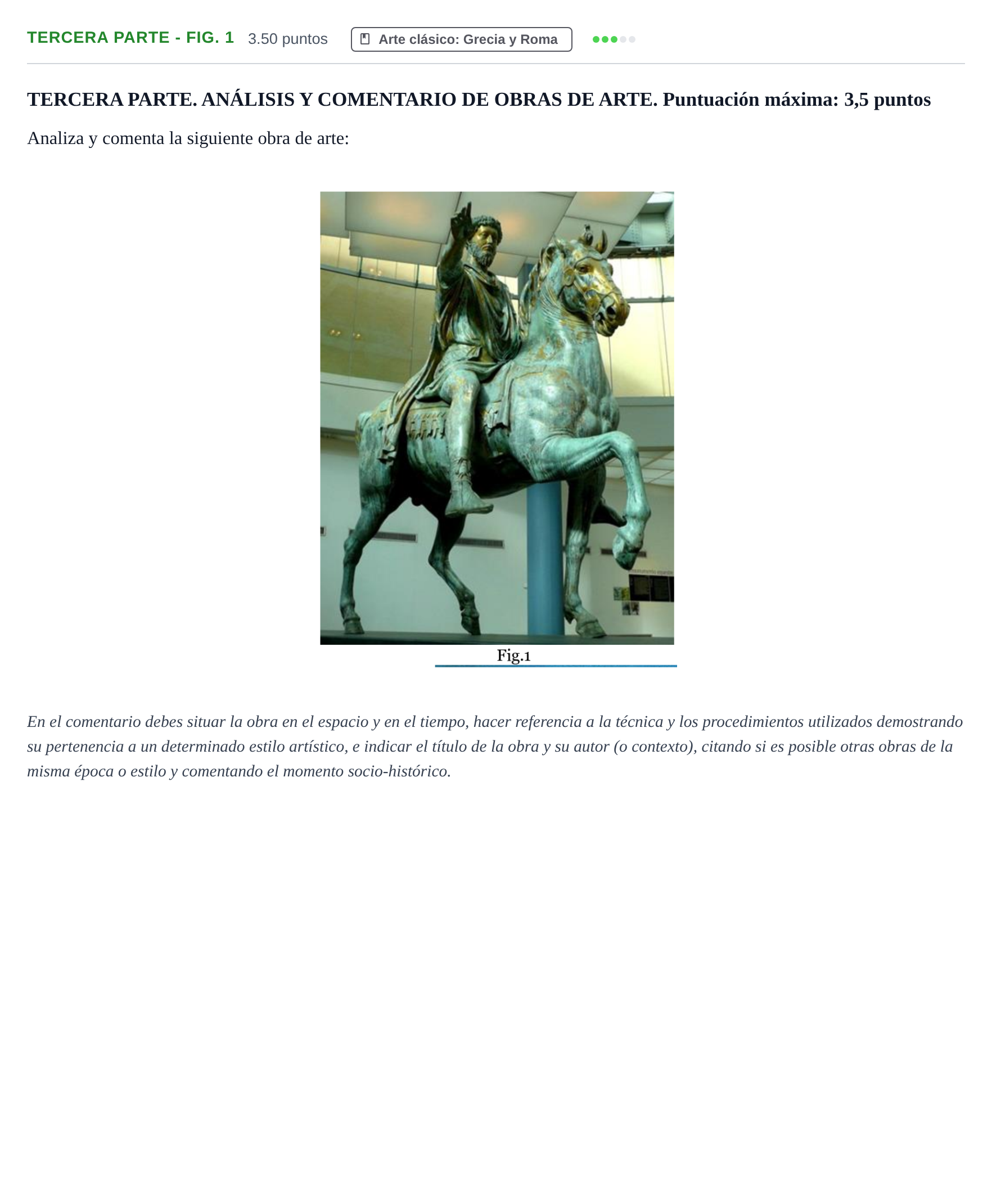 Enunciado: Ejercicio Tercera parte - Fig. 1 · Historia del Arte PAU Castilla-La Mancha Extraordinaria 2022