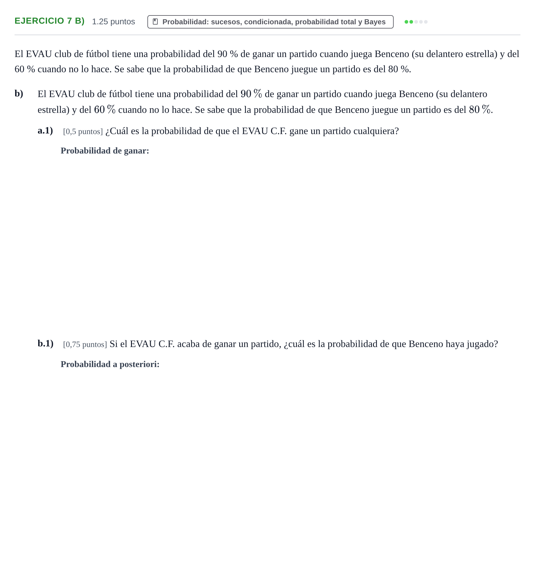 Enunciado: Ejercicio 7 b) · Matemáticas II PAU Castilla-La Mancha Ordinaria 2022