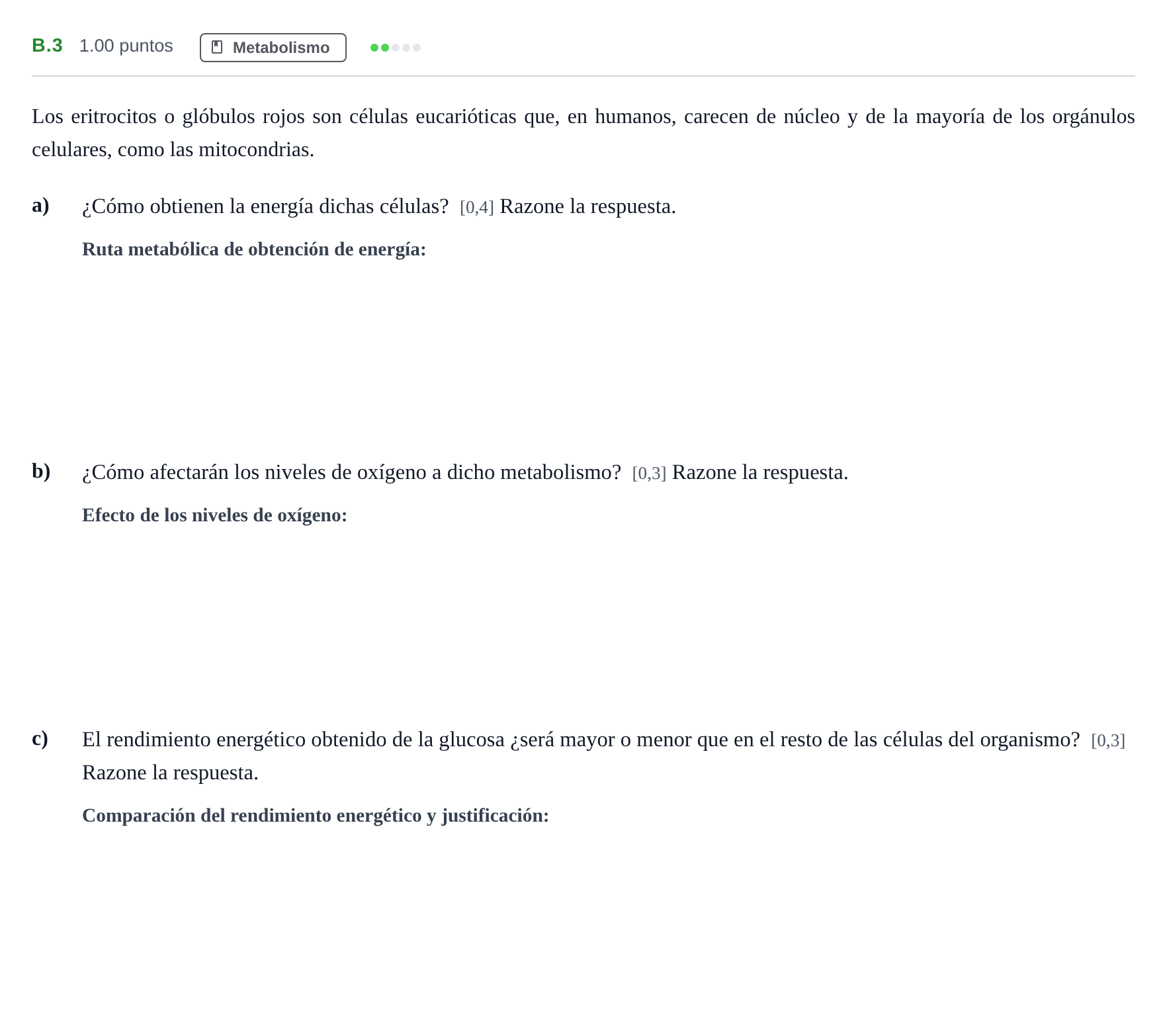 Enunciado: Ejercicio B.3 · Biología PAU Andalucía Extraordinaria Titular 2024