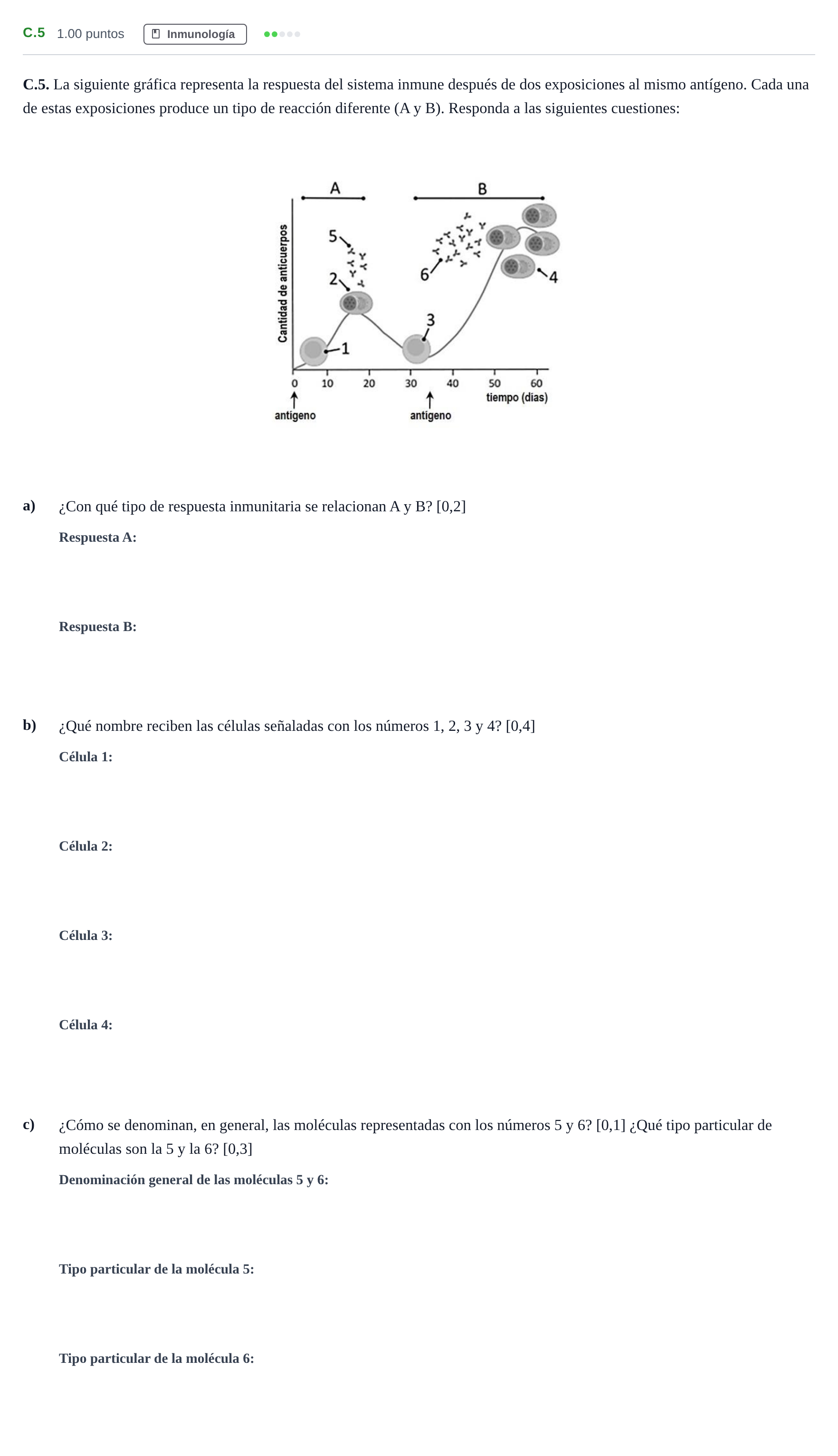Enunciado: Ejercicio C.5 · Biología PAU Andalucía Ordinaria Suplente 2024
