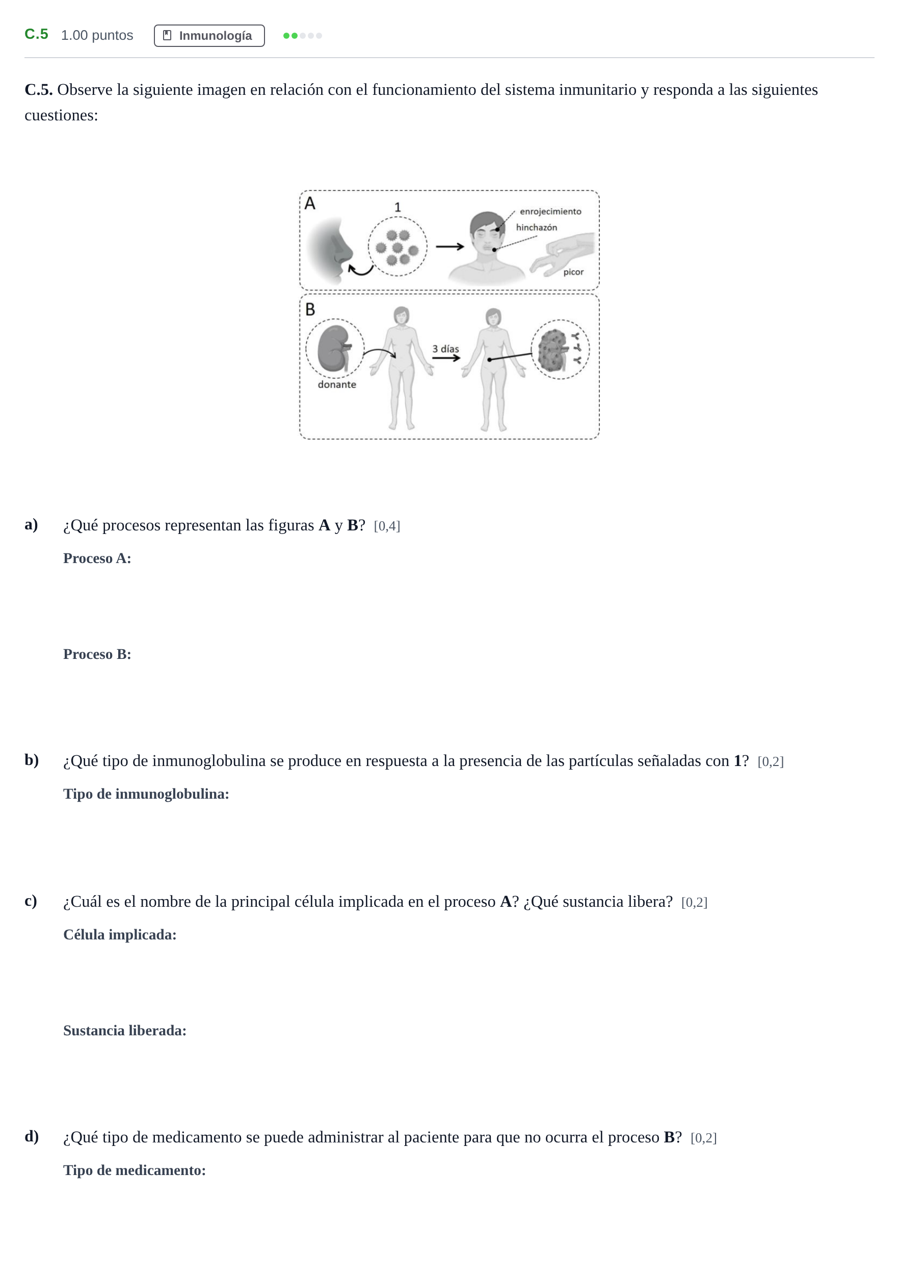 Enunciado: Ejercicio C.5 · Biología PAU Andalucía Ordinaria Titular 2024