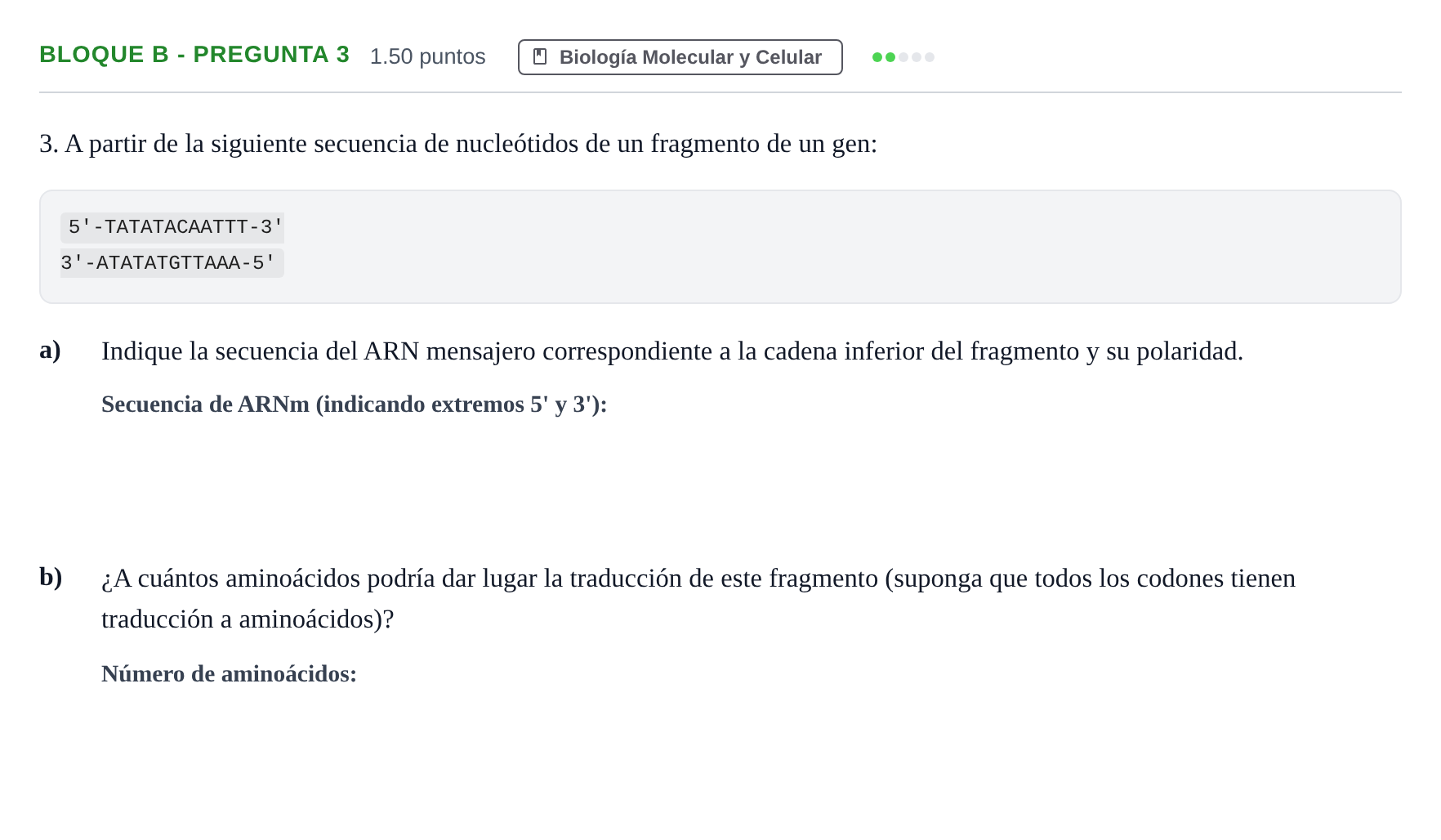 Enunciado: Bloque B - Pregunta 3 · Ciencias Generales PAU Andalucía Extraordinaria Reserva 2024