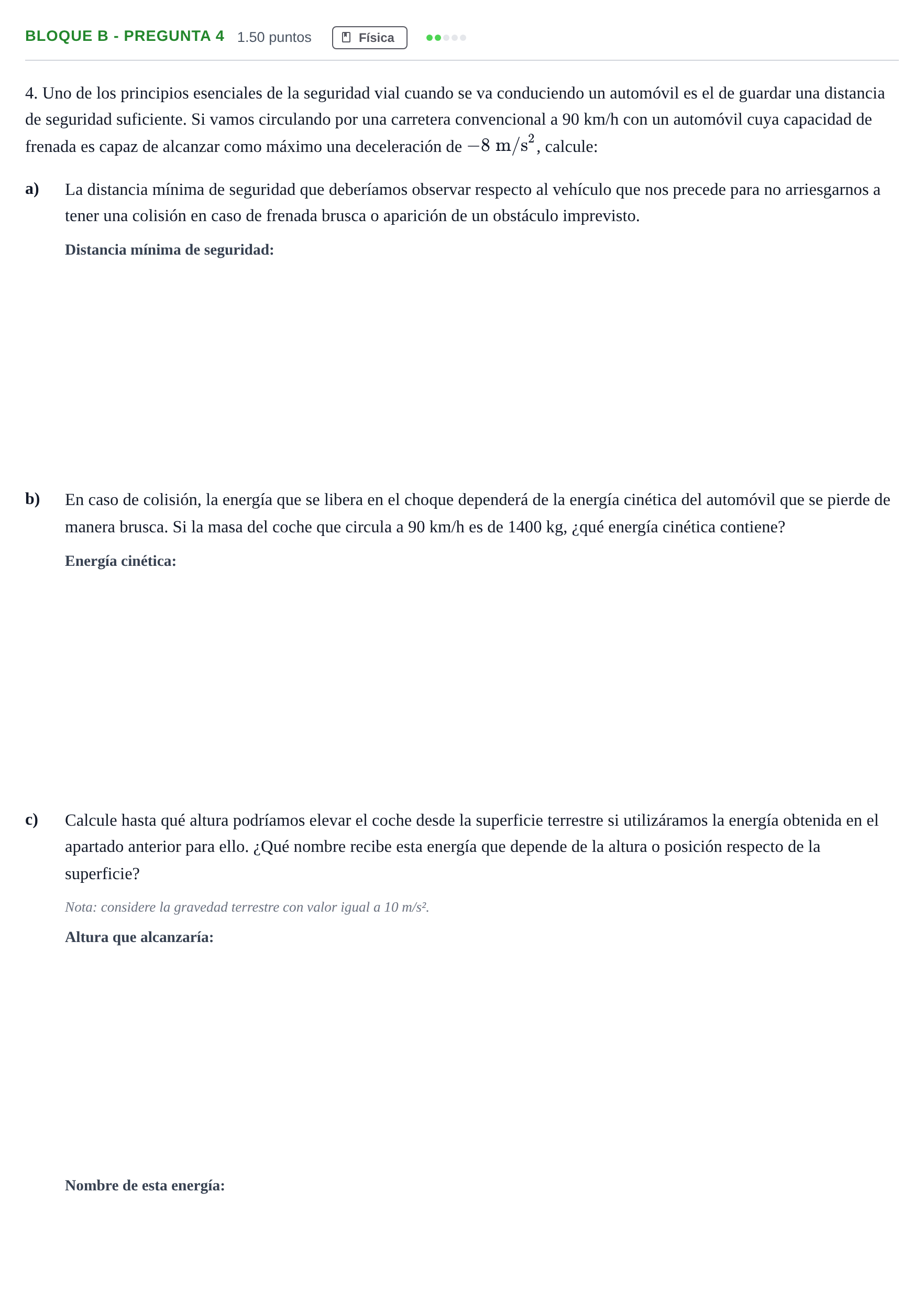 Enunciado: Bloque B - Pregunta 4 · Ciencias Generales PAU Andalucía Extraordinaria Reserva 2024