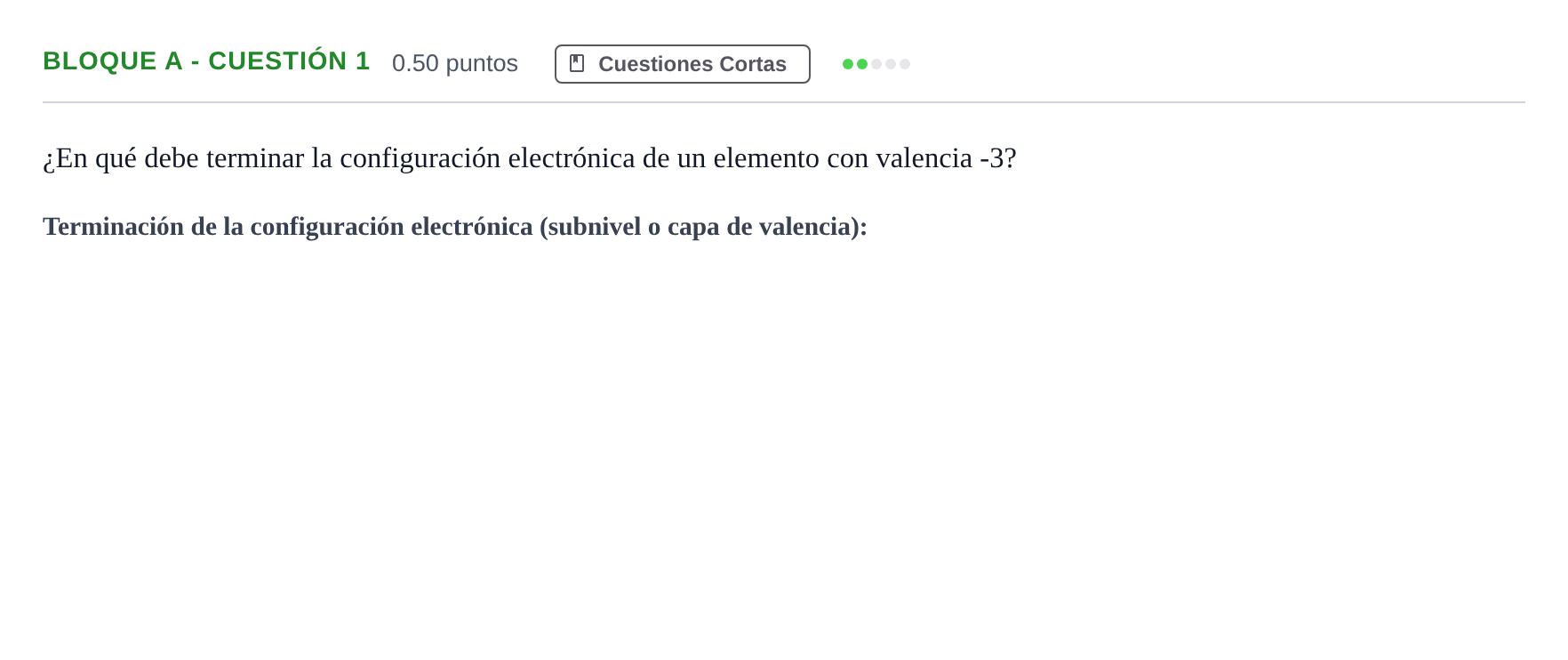 Enunciado: Bloque A - Cuestión 1 · Ciencias Generales PAU Andalucía Extraordinaria Titular 2024