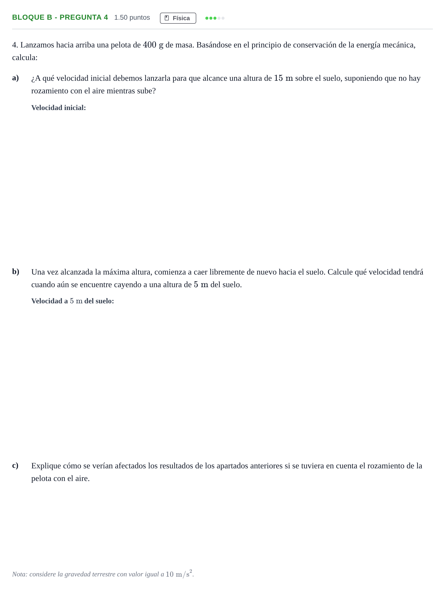 Enunciado: Bloque B - Pregunta 4 · Ciencias Generales PAU Andalucía Extraordinaria Titular 2024