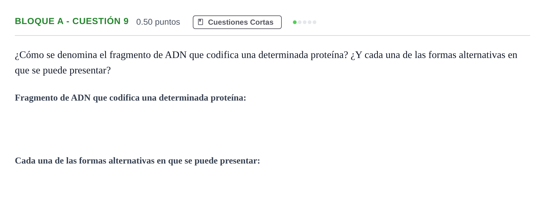 Enunciado: Bloque A - Cuestión 9 · Ciencias Generales PAU Andalucía Ordinaria Reserva 2024