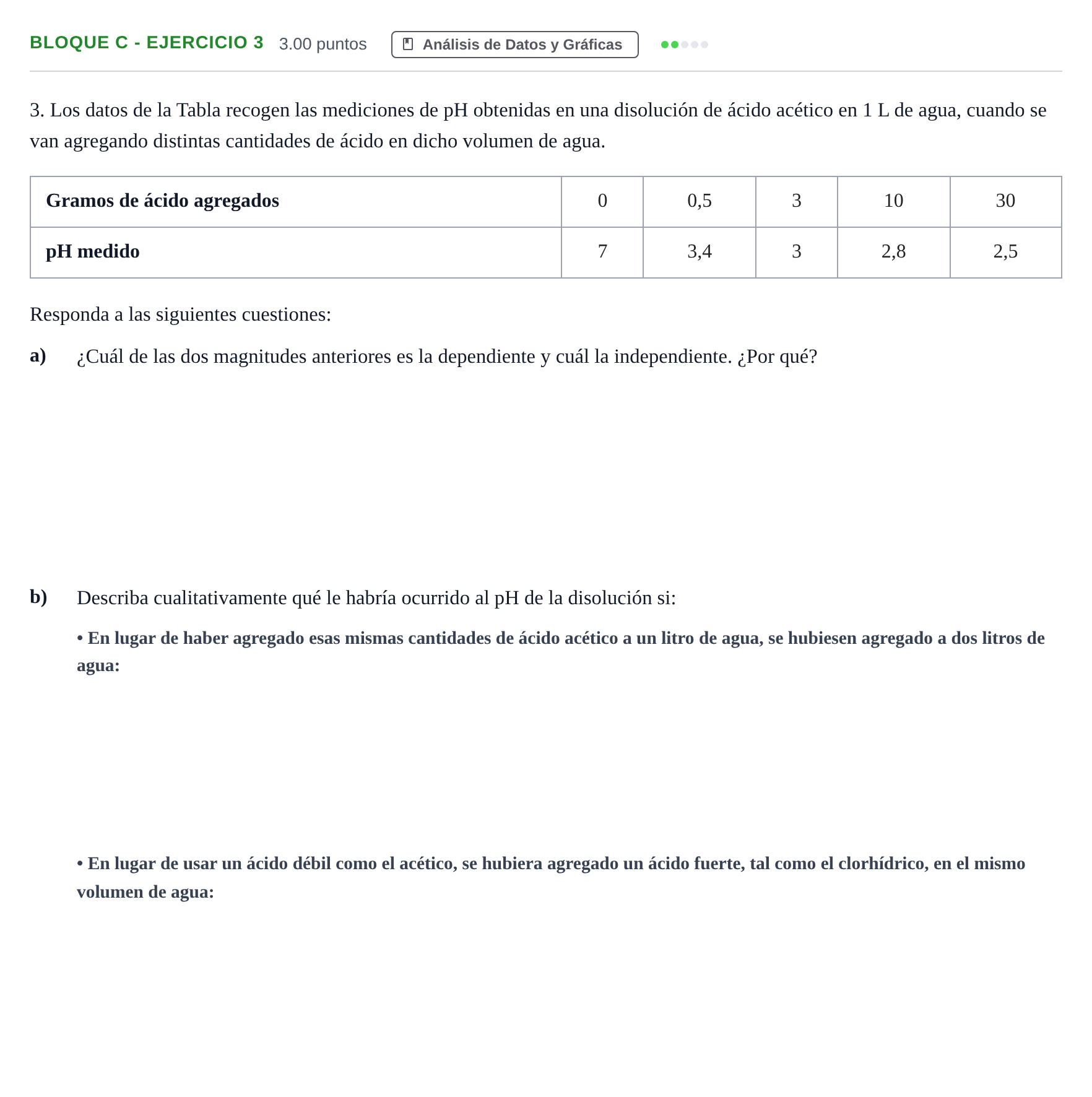Enunciado: Bloque C - Ejercicio 3 · Ciencias Generales PAU Andalucía Ordinaria Reserva 2024