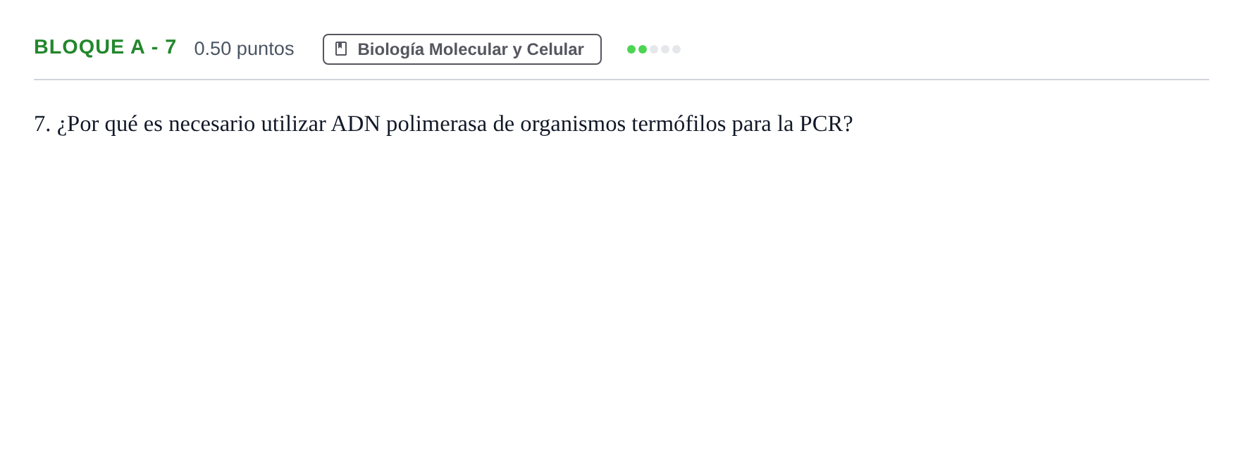 Enunciado: Bloque A - 7 · Ciencias Generales PAU Andalucía Ordinaria Suplente 2024