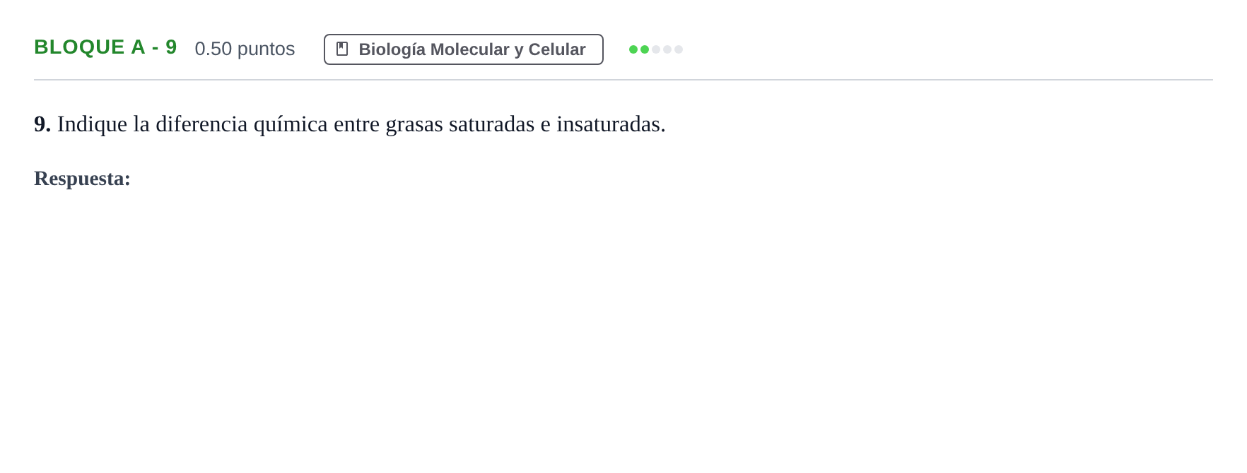 Enunciado: Bloque A - 9 · Ciencias Generales PAU Andalucía Ordinaria Suplente 2024