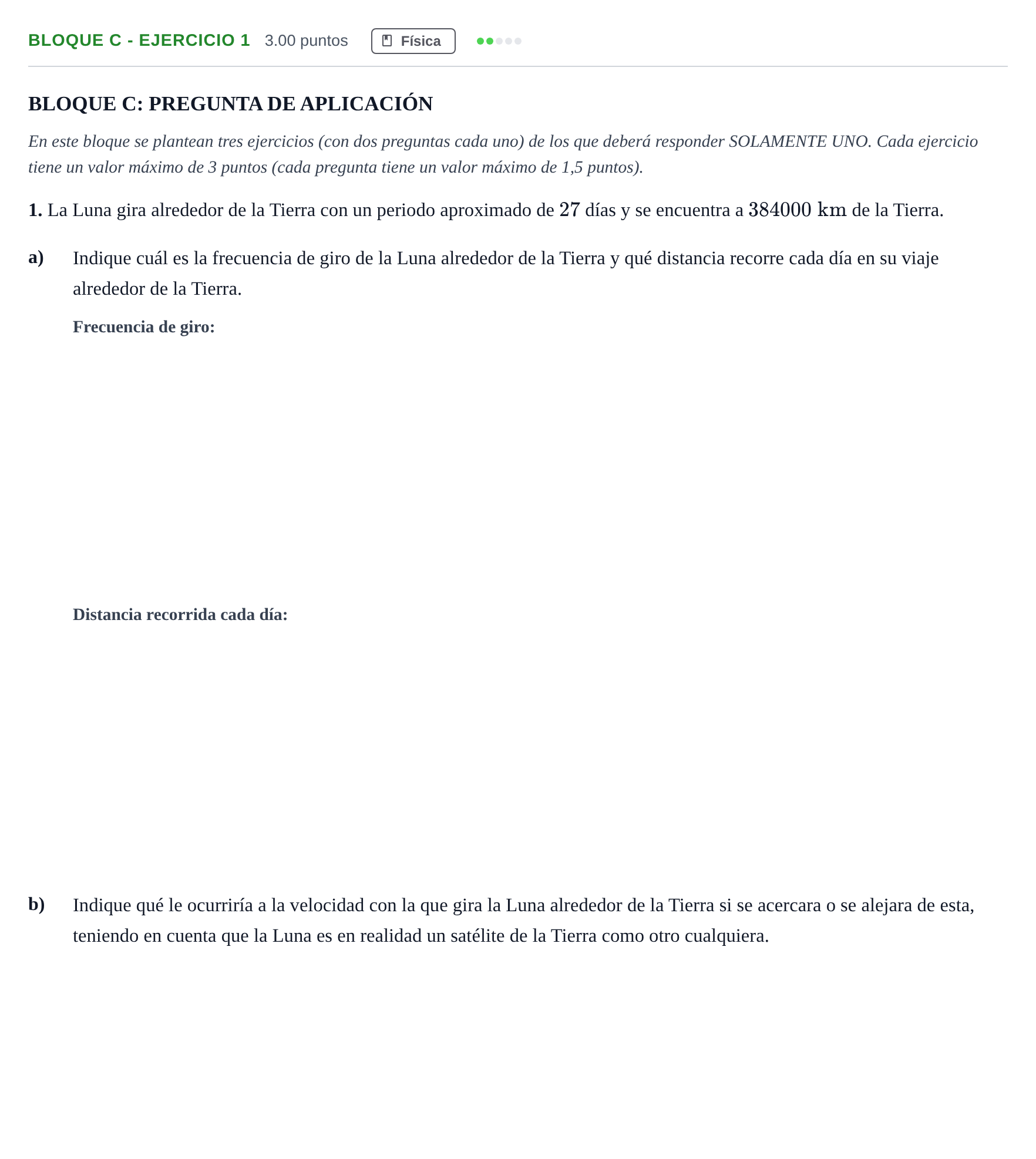 Enunciado: Bloque C - Ejercicio 1 · Ciencias Generales PAU Andalucía Ordinaria Titular 2024