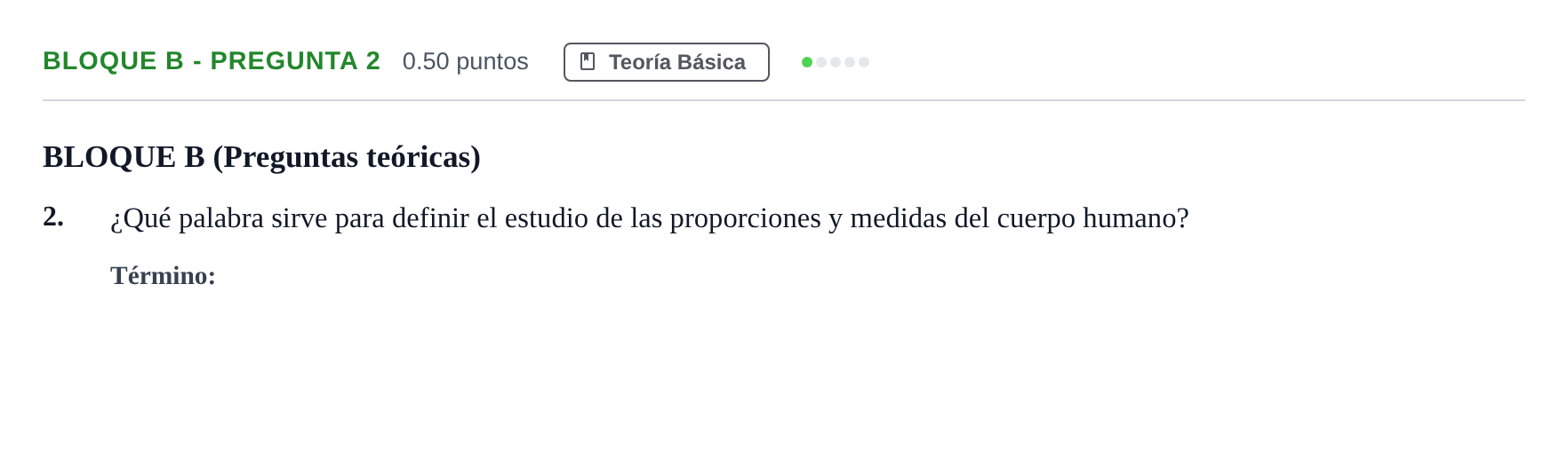 Enunciado: Bloque B - Pregunta 2 · Diseño PAU Andalucía Ordinaria Suplente 2024