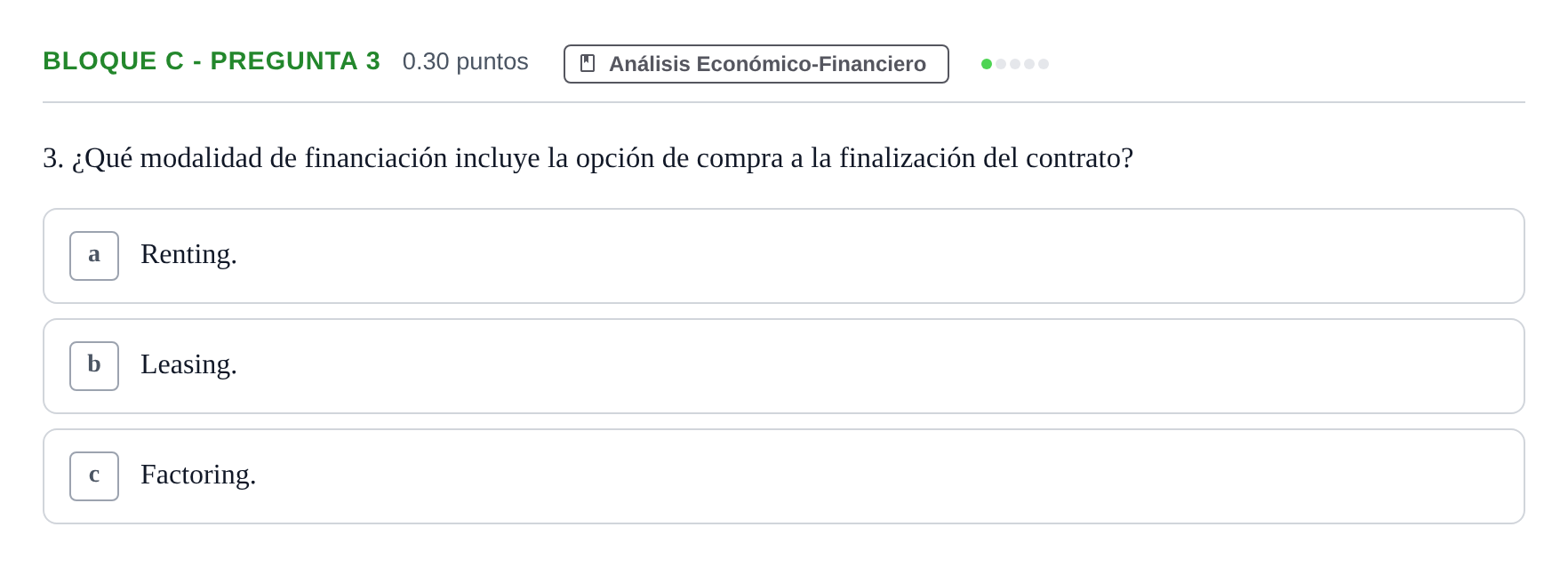 Enunciado: Bloque C - Pregunta 3 · Economía de la Empresa PAU Andalucía Extraordinaria Titular 2024