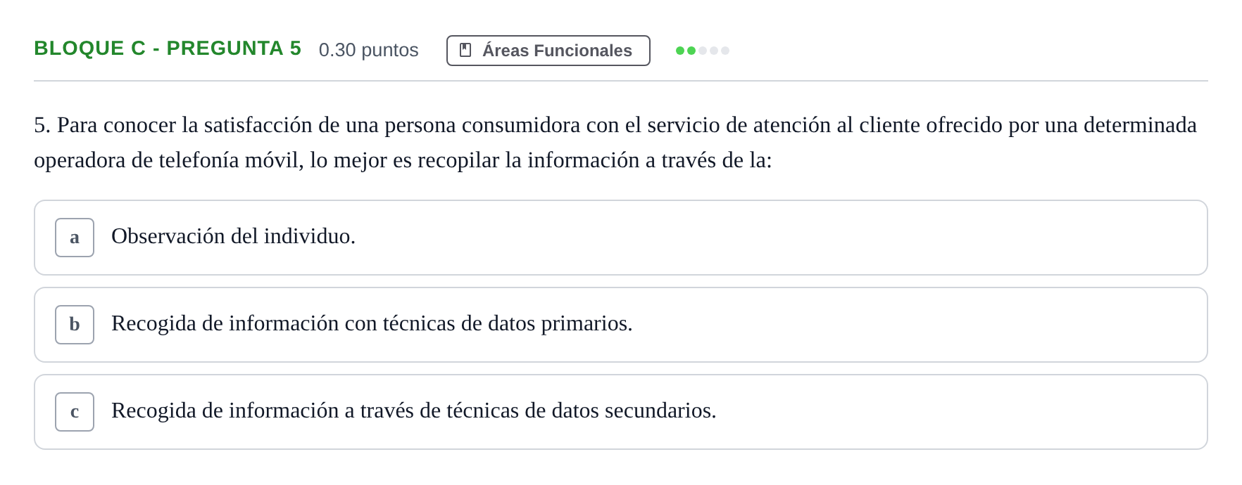 Enunciado: Bloque C - Pregunta 5 · Economía de la Empresa PAU Andalucía Extraordinaria Titular 2024