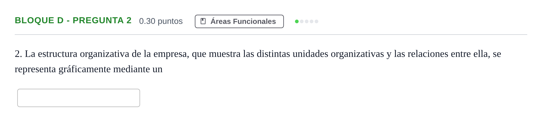 Enunciado: Bloque D - Pregunta 2 · Economía de la Empresa PAU Andalucía Extraordinaria Titular 2024
