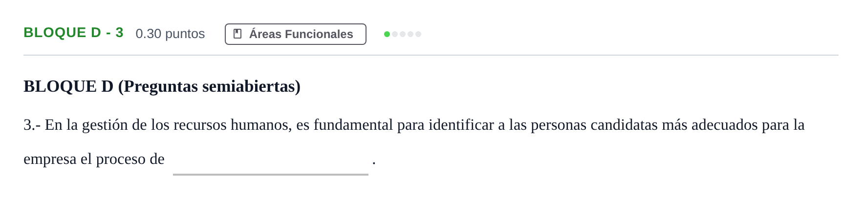 Enunciado: Bloque D - 3 · Economía de la Empresa PAU Andalucía Ordinaria Suplente 2024