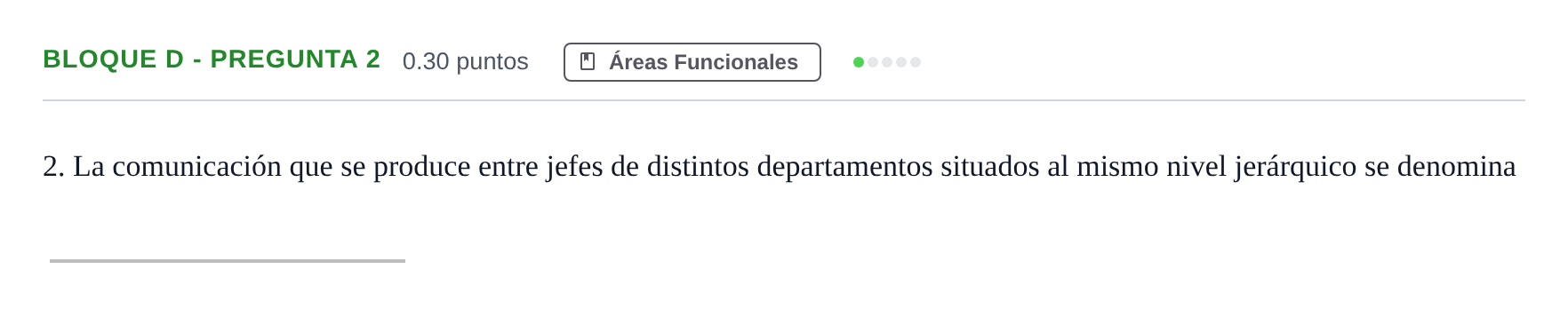 Enunciado: Bloque D - Pregunta 2 · Economía de la Empresa PAU Andalucía Ordinaria Titular 2024
