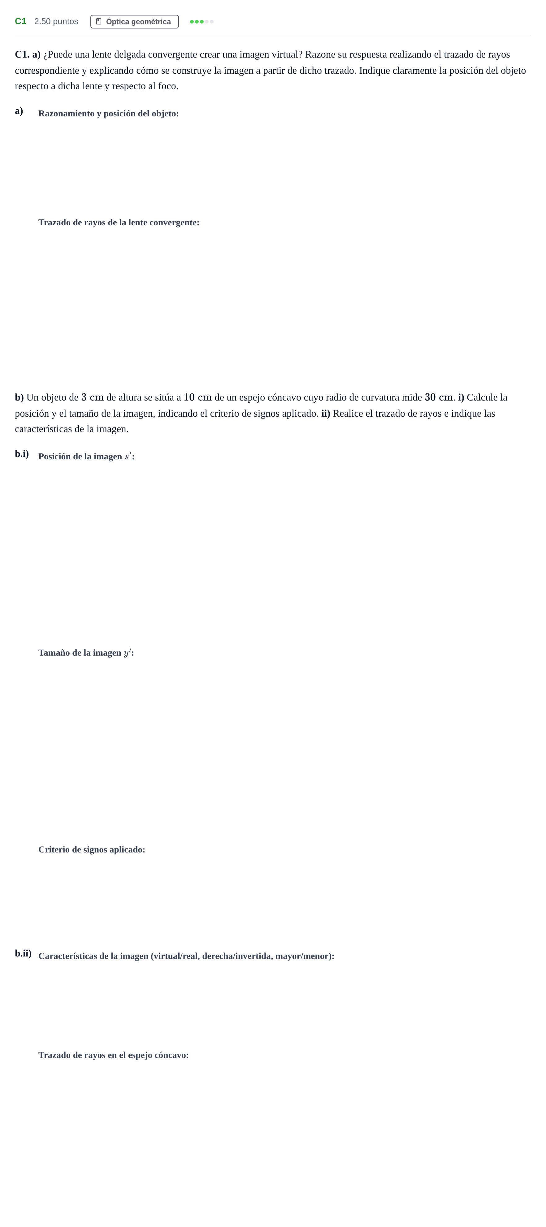 Enunciado: Ejercicio C1 · Física PAU Andalucía Ordinaria Suplente 2024