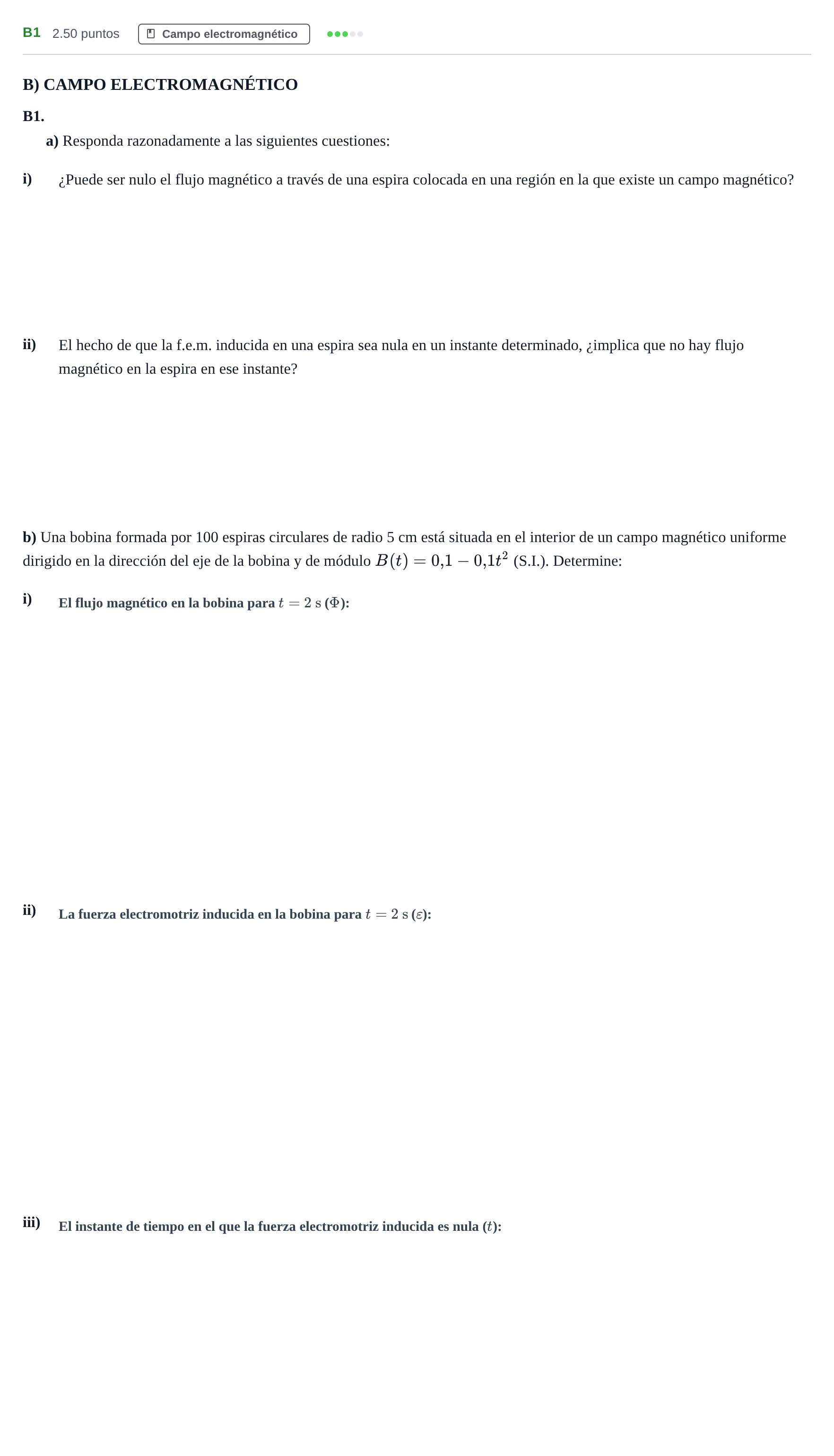 Enunciado: Ejercicio B1 · Física PAU Andalucía Ordinaria Titular 2024