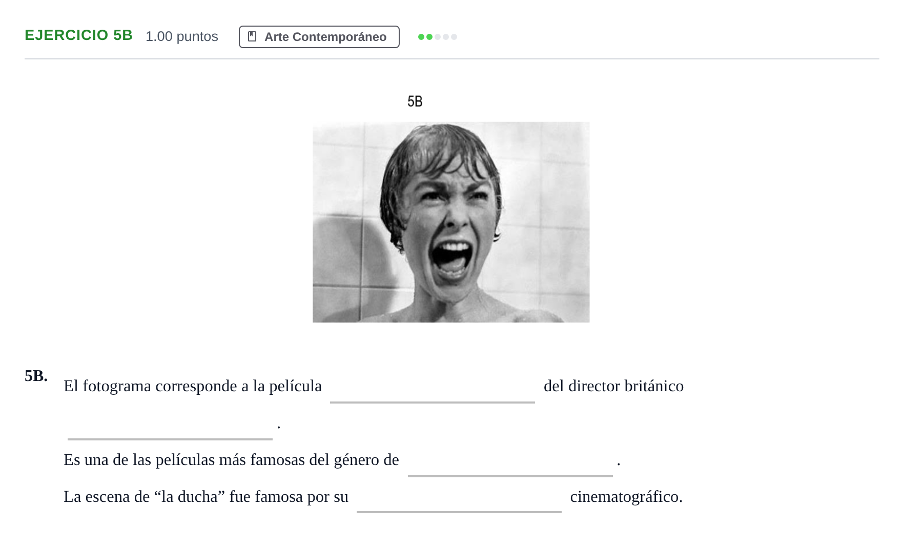 Enunciado: Ejercicio 5B · Fundamentos Artísticos PAU Andalucía Extraordinaria Titular (LOMCE) 2024