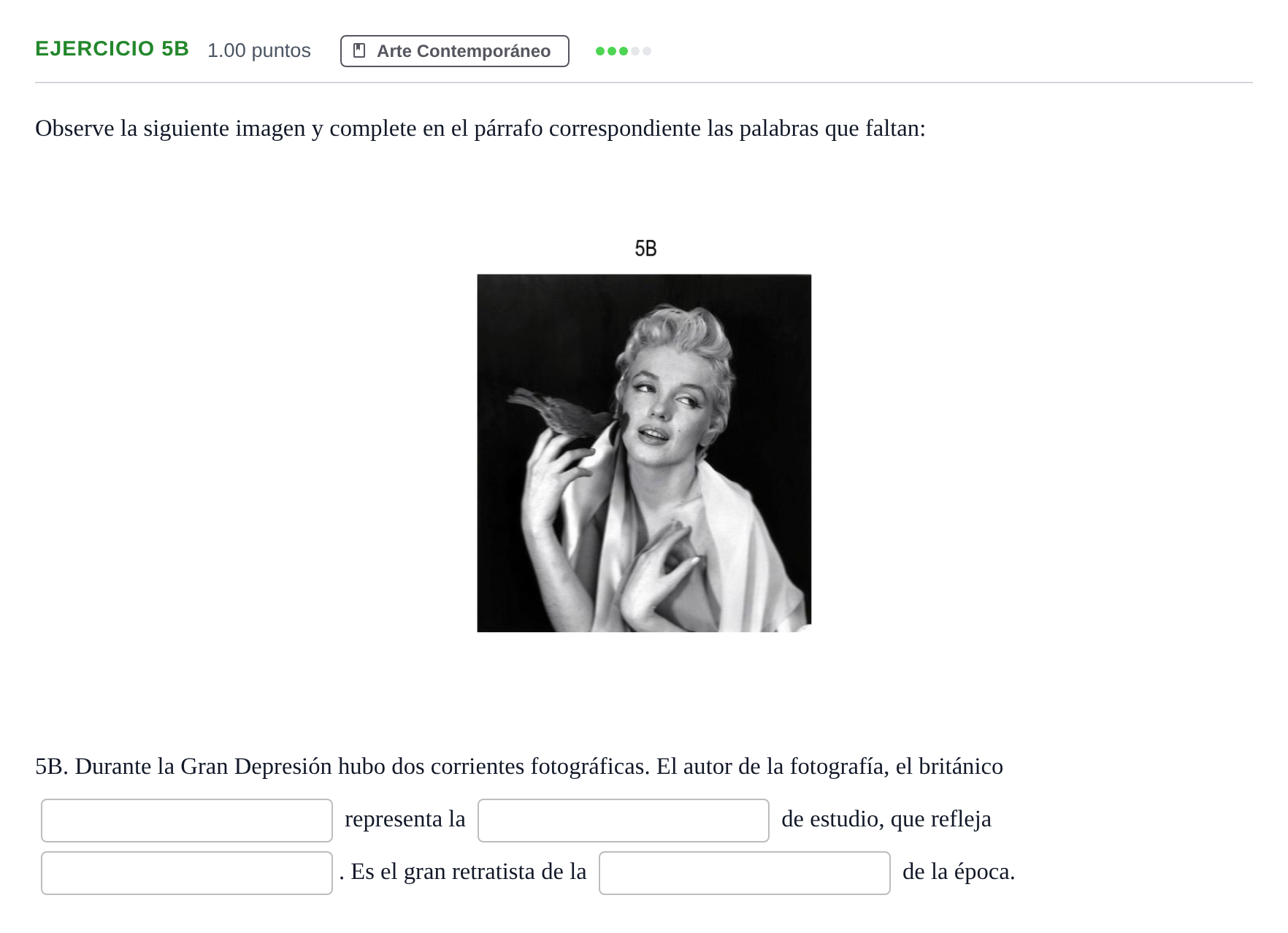 Enunciado: Ejercicio 5B · Fundamentos Artísticos PAU Andalucía Ordinaria Titular (LOMCE) 2024