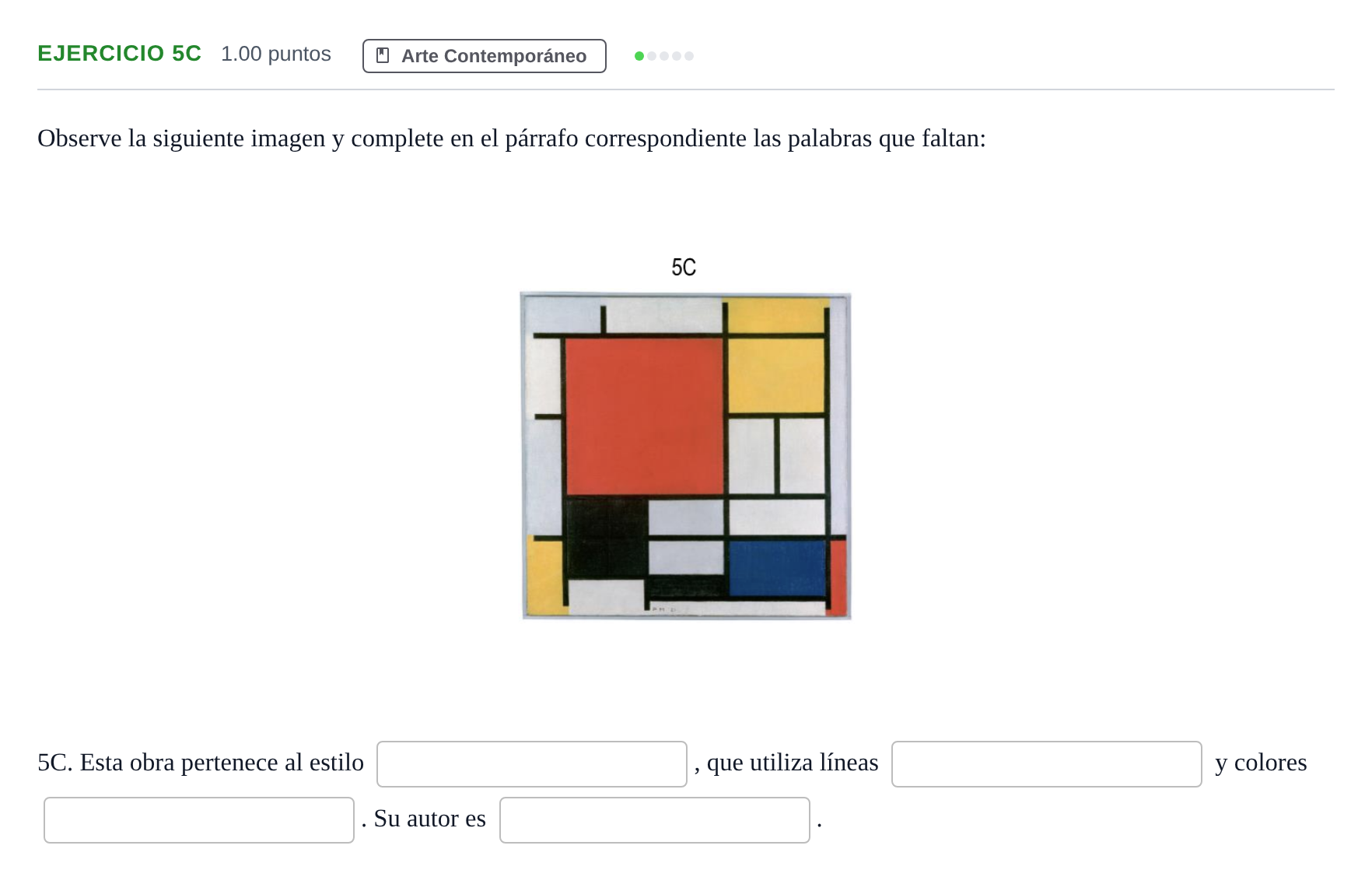 Enunciado: Ejercicio 5C · Fundamentos Artísticos PAU Andalucía Ordinaria Titular (LOMCE) 2024