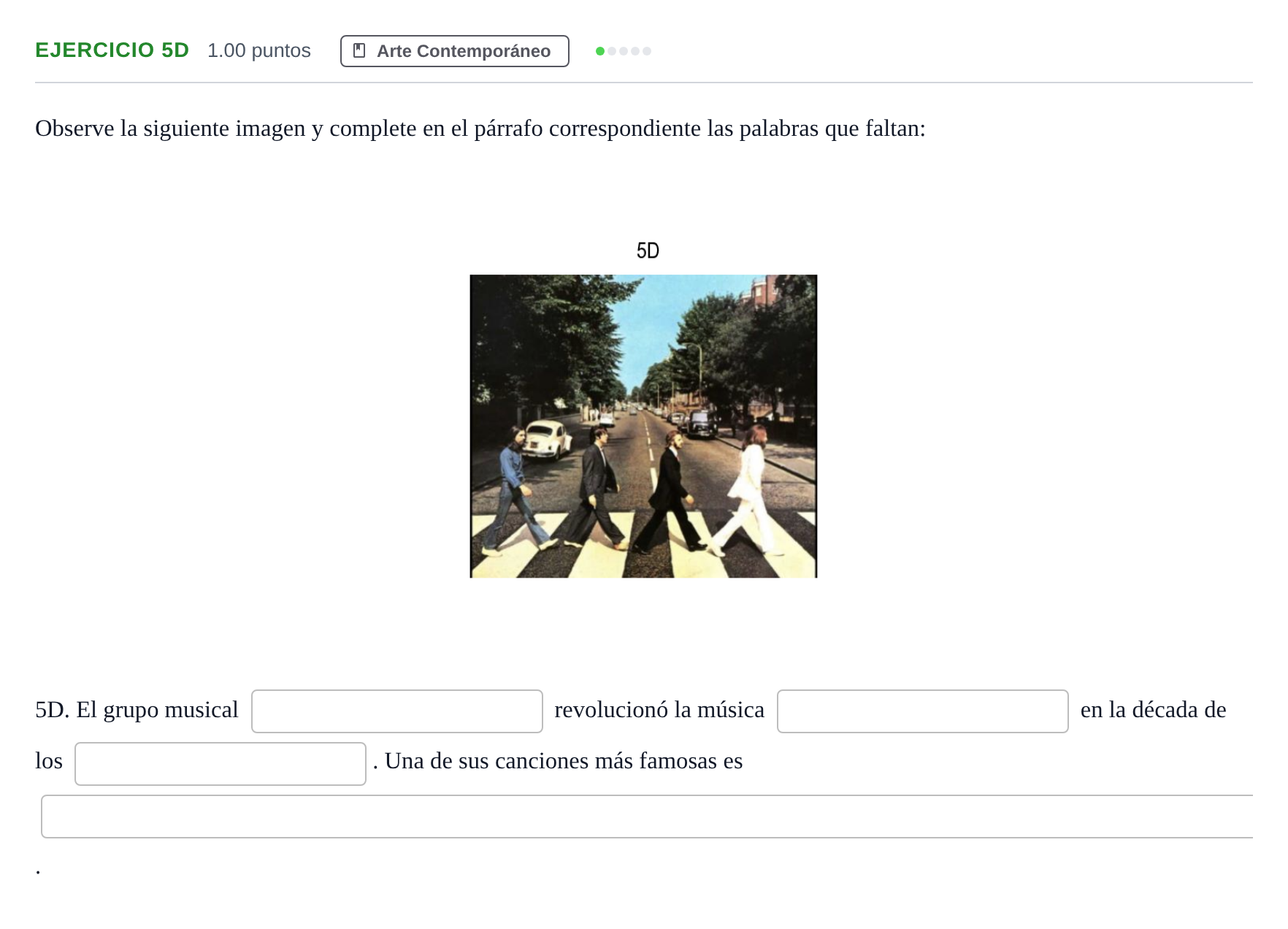 Enunciado: Ejercicio 5D · Fundamentos Artísticos PAU Andalucía Ordinaria Titular (LOMCE) 2024