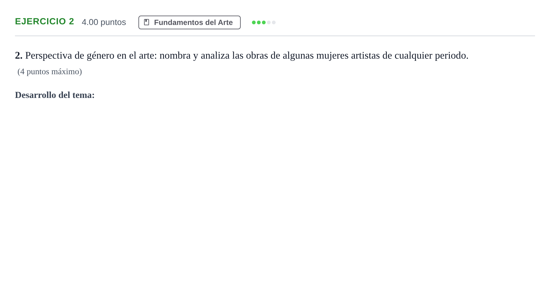 Enunciado: Problema 2 · Fundamentos Artísticos PAU Andalucía Extraordinaria Suplente 2024