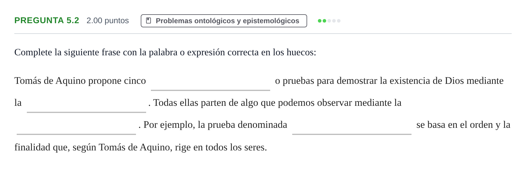 Enunciado: Pregunta 5.2 · Historia de la Filosofía PAU Andalucía Ordinaria Suplente 2024