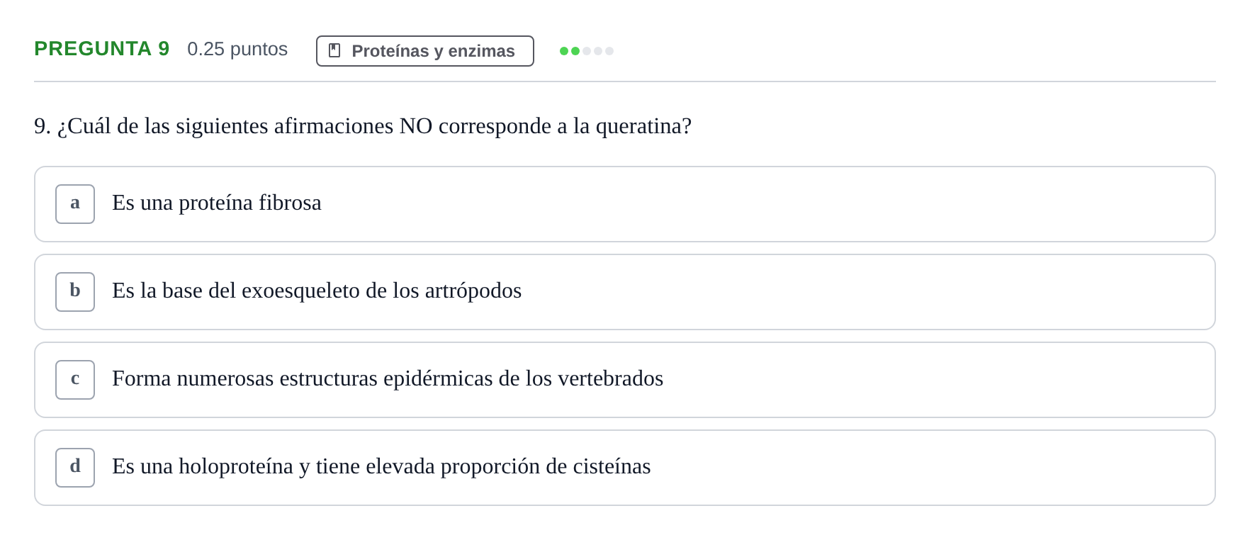 Enunciado: Pregunta 9 · Biología PAU Castilla-La Mancha Extraordinaria 2021