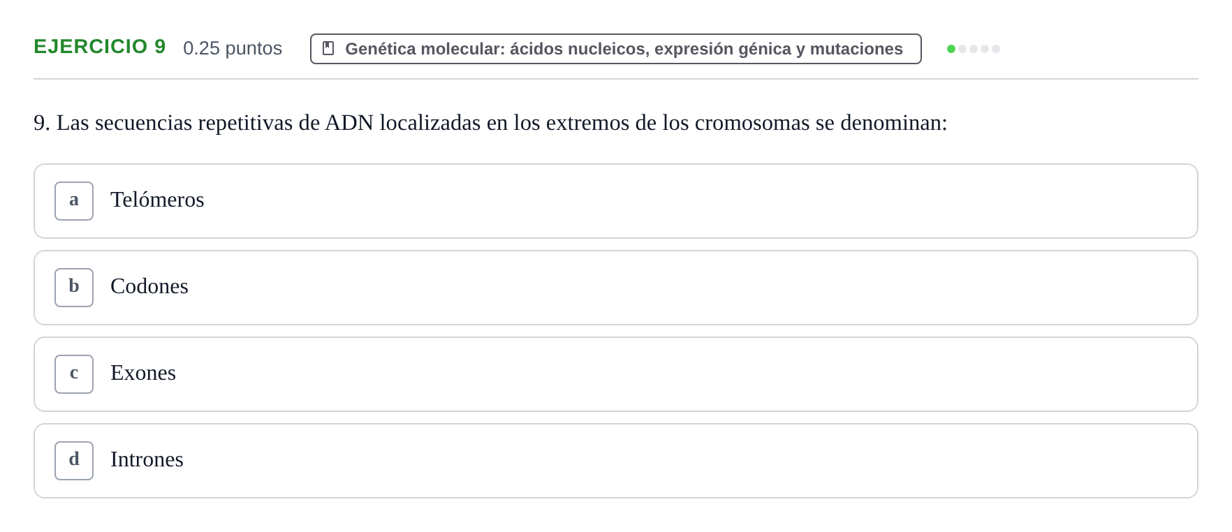 Enunciado: Problema 9 · Biología PAU Castilla-La Mancha Ordinaria 2021