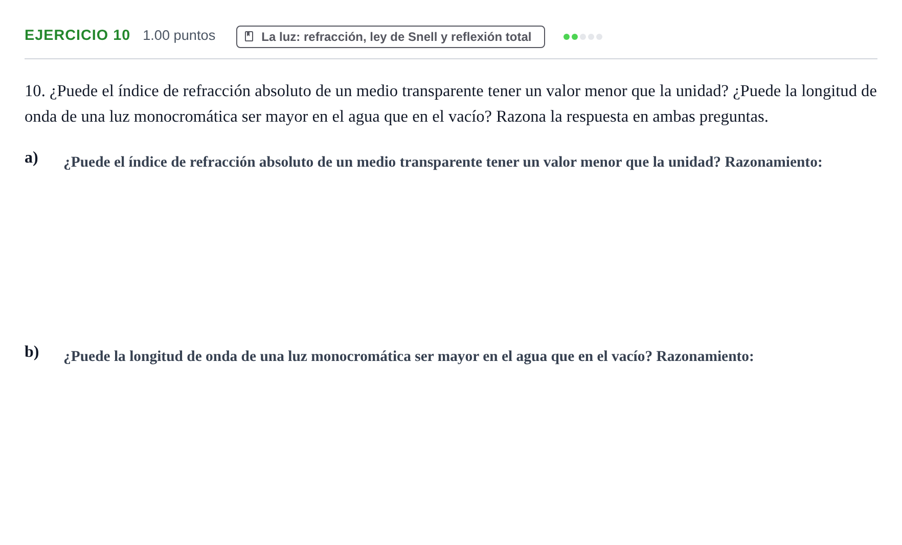 Enunciado: Problema 10 · Física PAU Castilla-La Mancha Ordinaria 2021