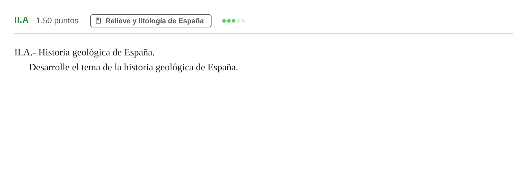 Enunciado: Ejercicio II.A · Geografía PAU Castilla-La Mancha Extraordinaria 2021