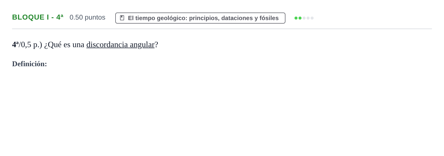 Enunciado: Bloque I - 4ª · Geología y Ciencias Ambientales PAU Castilla-La Mancha Ordinaria 2021