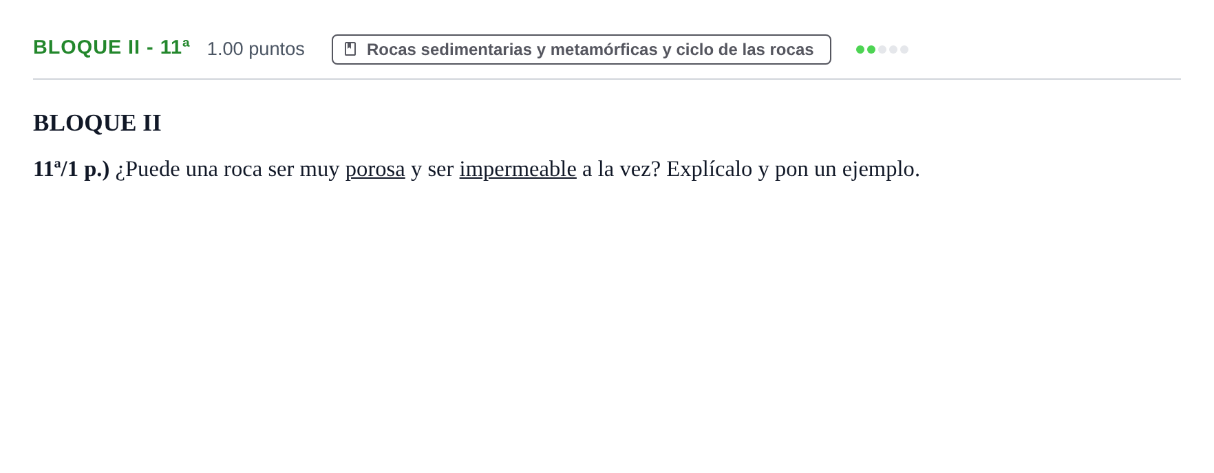 Enunciado: Bloque II - 11ª · Geología y Ciencias Ambientales PAU Castilla-La Mancha Ordinaria 2021