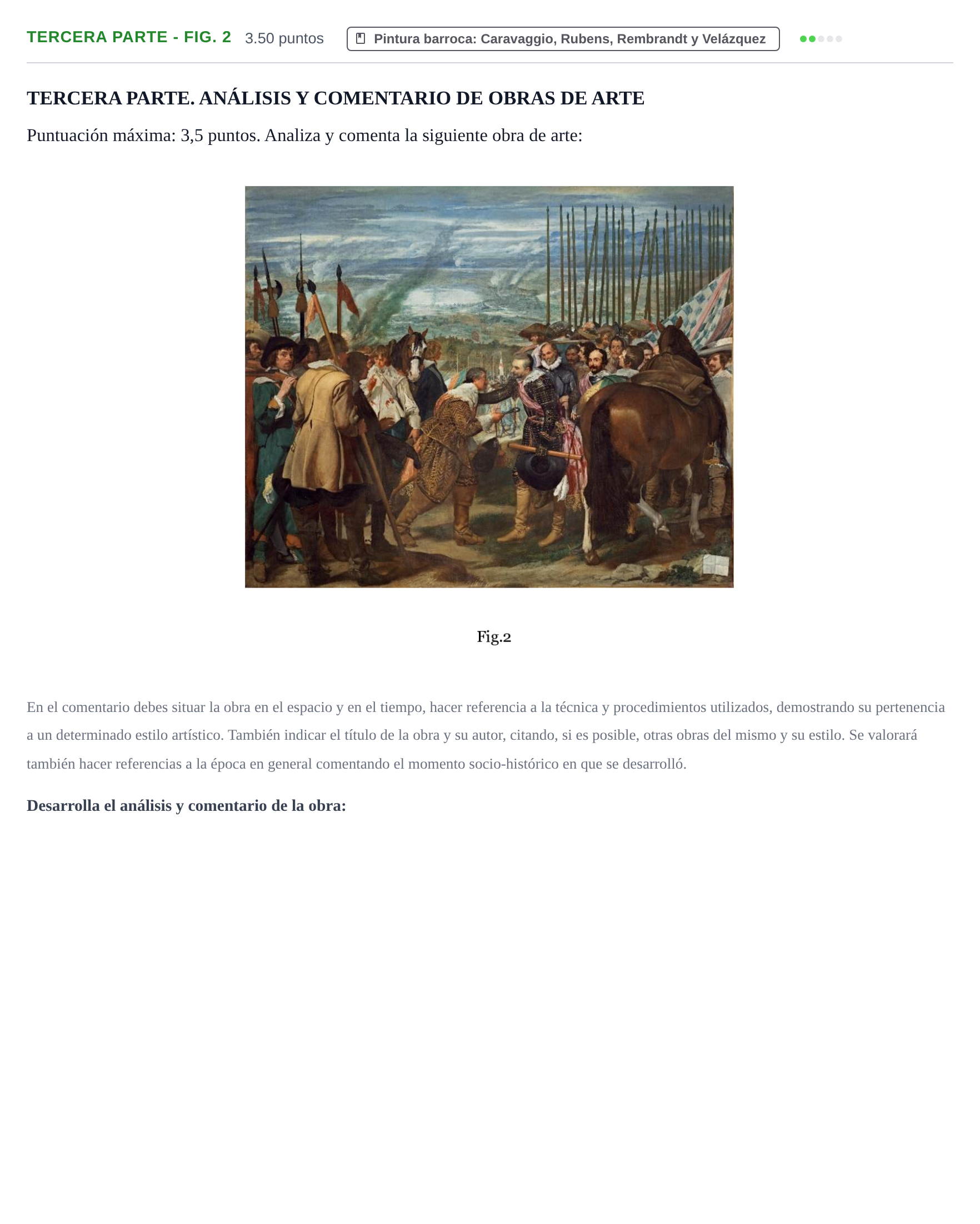 Enunciado: Ejercicio Tercera Parte - Fig. 2 · Historia del Arte PAU Castilla-La Mancha Extraordinaria 2021