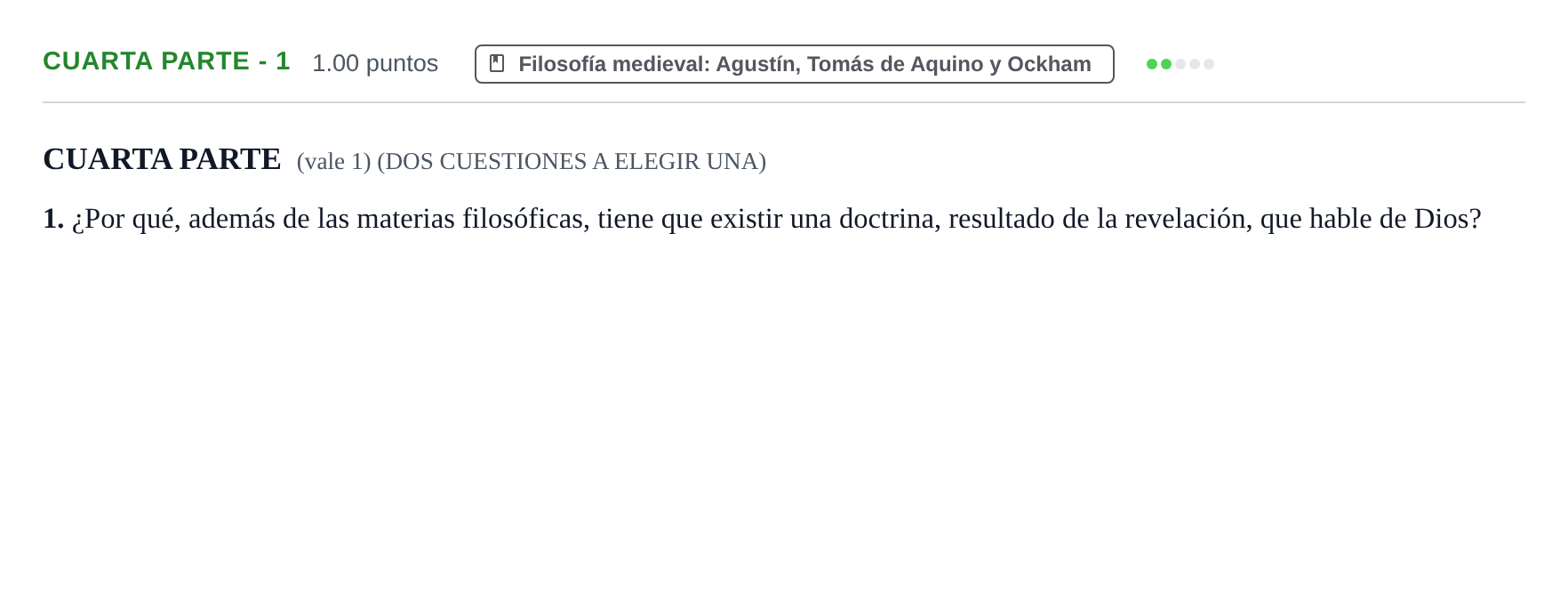 Enunciado: Ejercicio Cuarta parte - 1 · Historia de la Filosofía PAU Castilla-La Mancha Ordinaria 2021