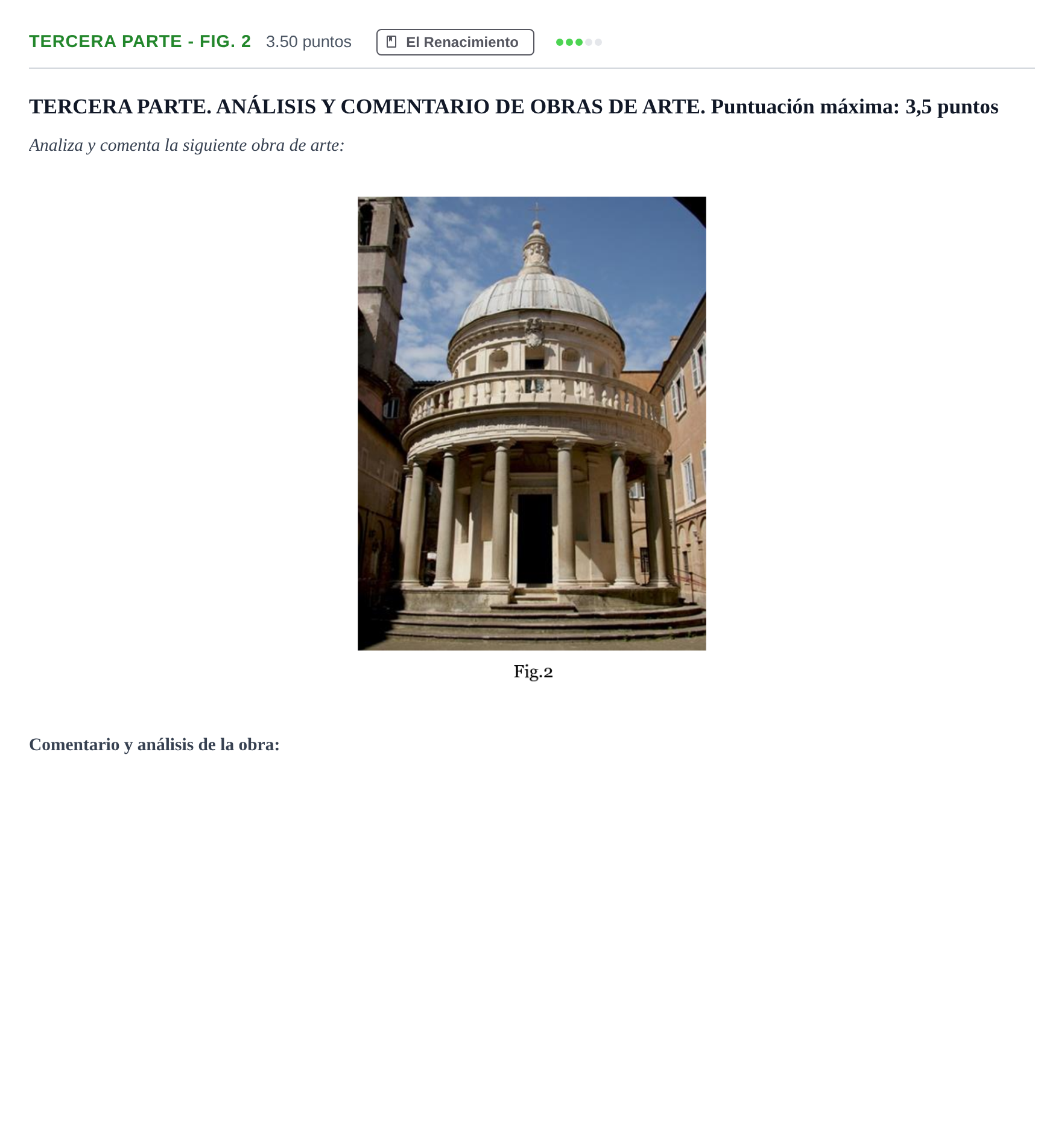Enunciado: Ejercicio Tercera parte - Fig. 2 · Historia del Arte PAU Castilla-La Mancha Ordinaria 2021