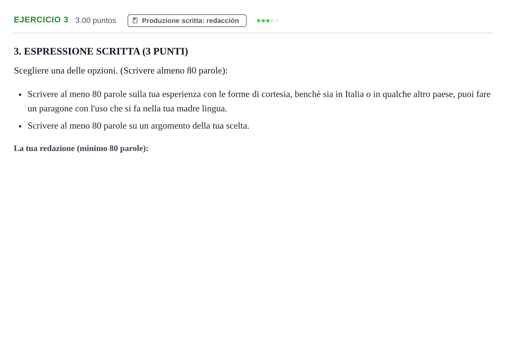 Enunciado: Problema 3 · Italiano PAU Castilla-La Mancha Extraordinaria 2021