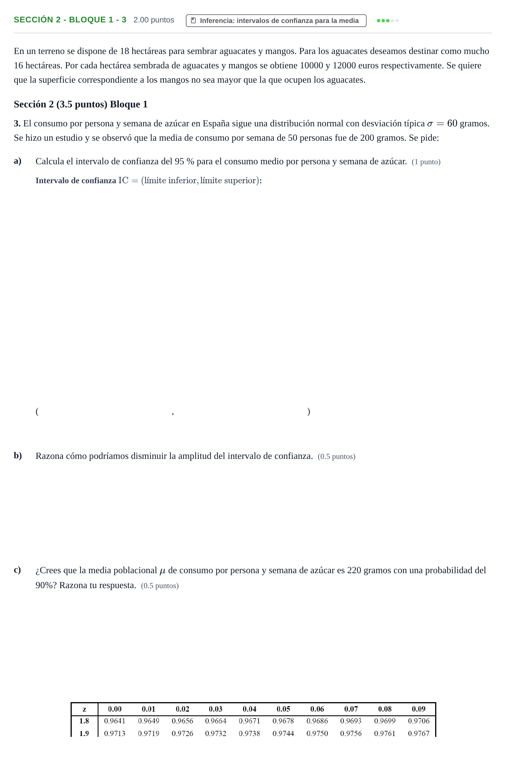 Enunciado: Ejercicio Sección 2 - Bloque 1 - 3 · Matemáticas aplicadas a las Ciencias Sociales II PAU Castilla-La Mancha Extraordinaria 2021