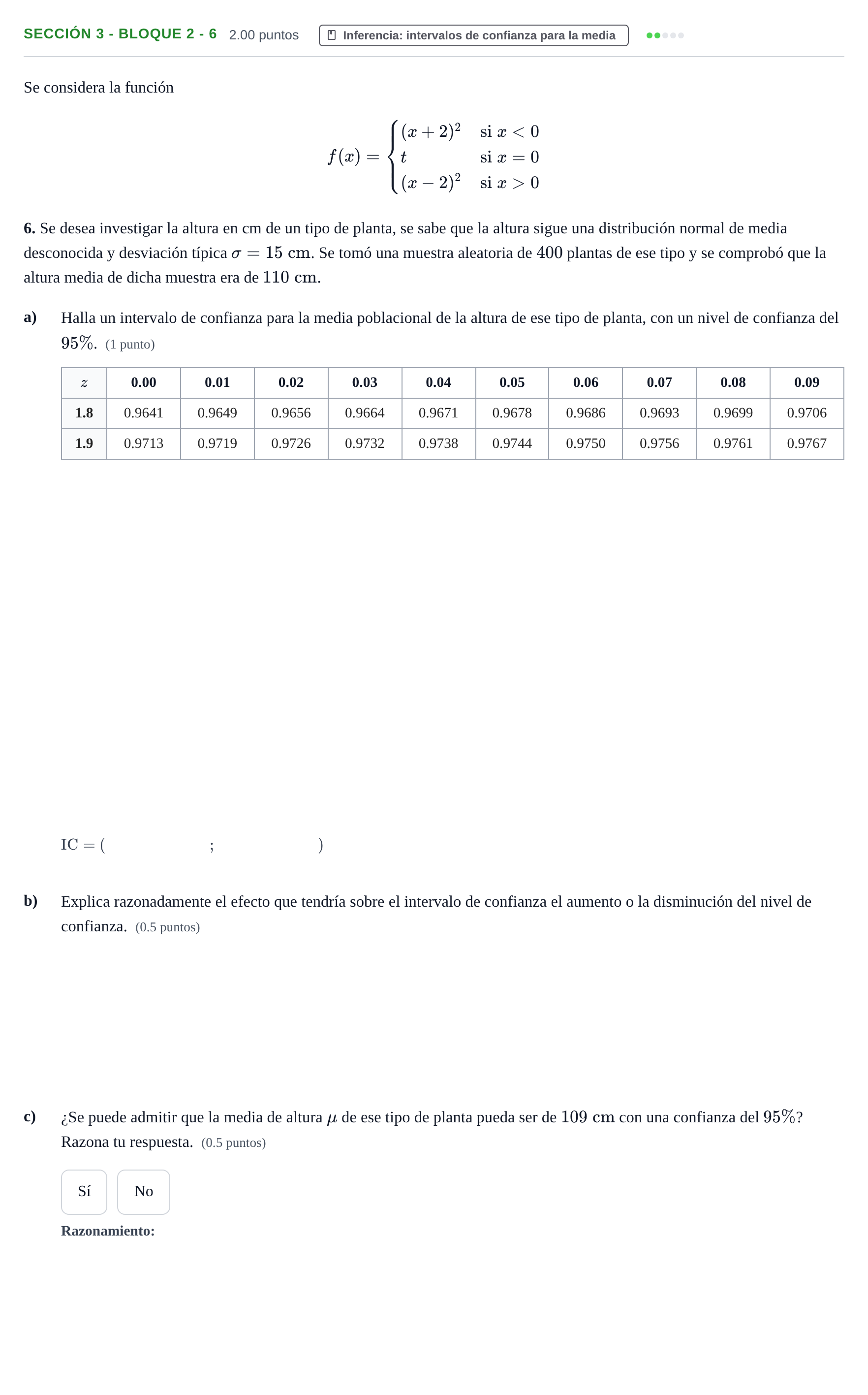 Enunciado: Ejercicio Sección 3 - Bloque 2 - 6 · Matemáticas aplicadas a las Ciencias Sociales II PAU Castilla-La Mancha Extraordinaria 2021