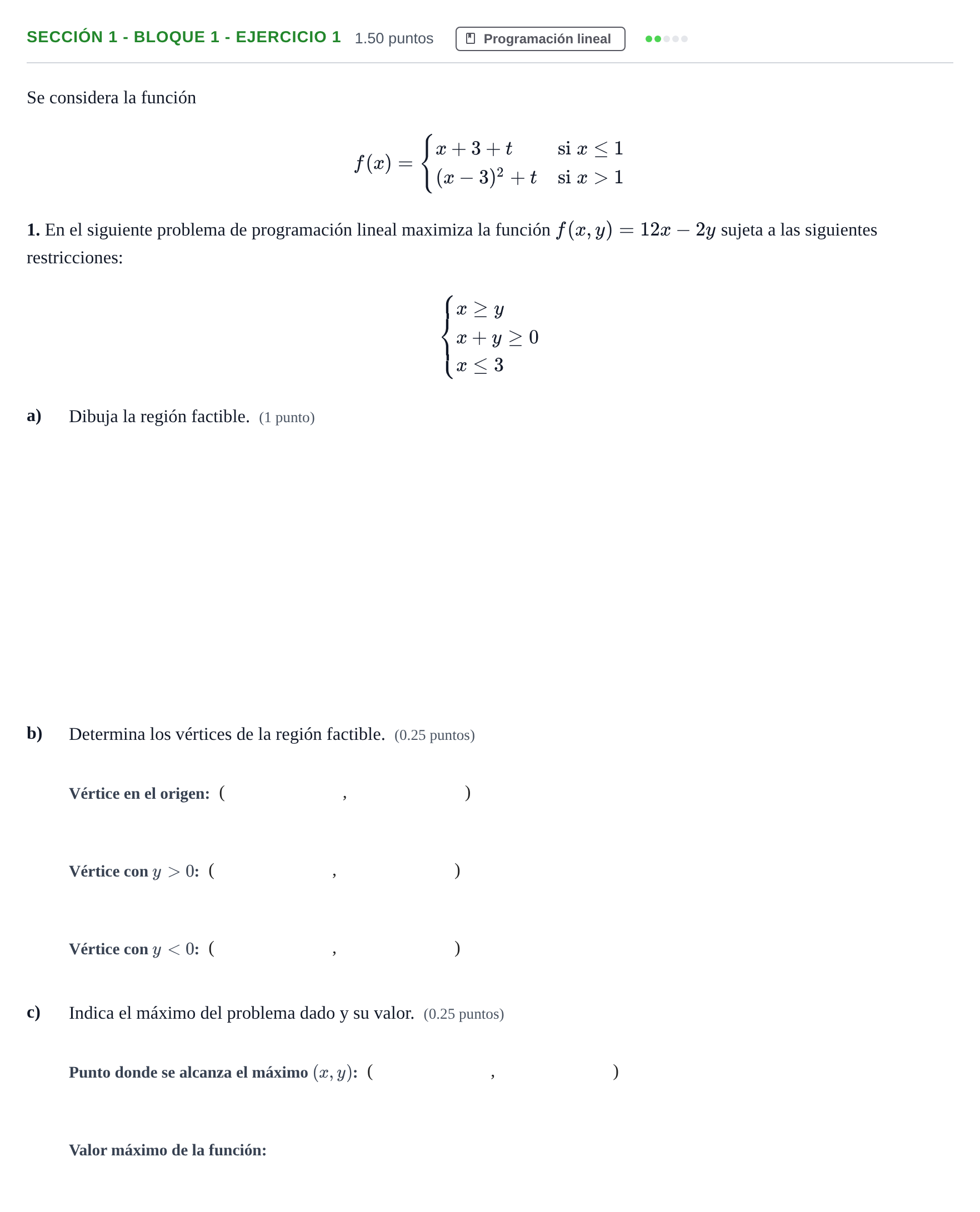 Enunciado: Ejercicio Sección 1 - Bloque 1 - Ejercicio 1 · Matemáticas aplicadas a las Ciencias Sociales II PAU Castilla-La Mancha Ordinaria 2021