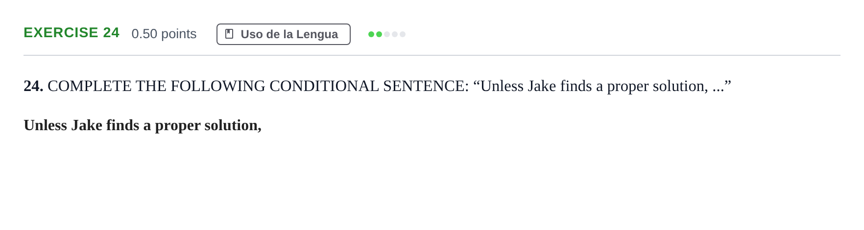 Enunciado: Problema 24 · Inglés PAU Andalucía Ordinaria Titular (Acceso) 2024