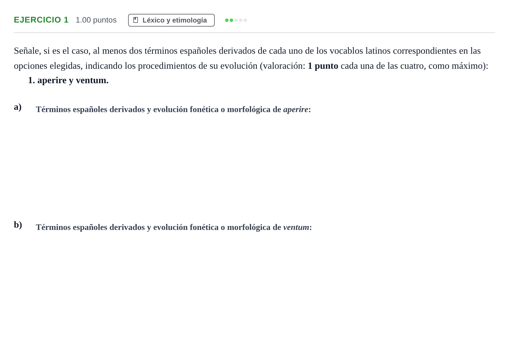 Enunciado: Problema 1 · Latín II PAU Andalucía Ordinaria Reserva 2024