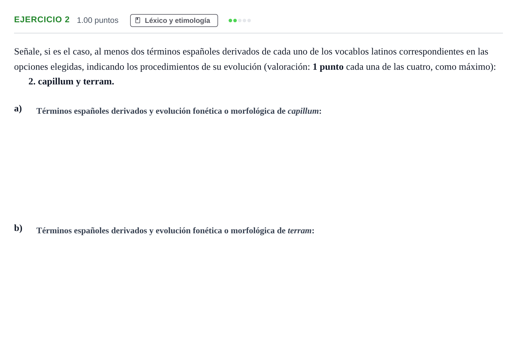 Enunciado: Problema 2 · Latín II PAU Andalucía Ordinaria Reserva 2024