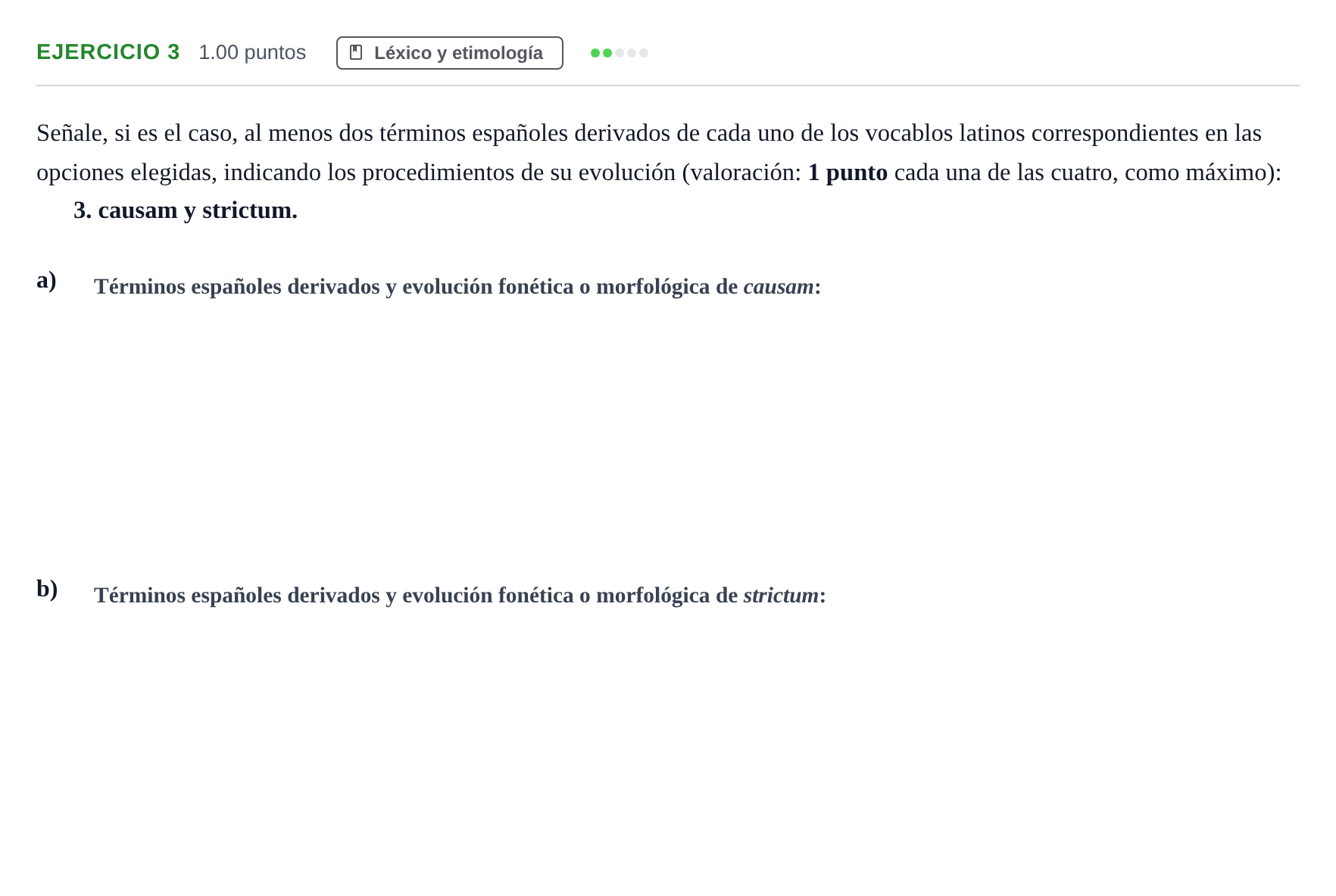 Enunciado: Problema 3 · Latín II PAU Andalucía Ordinaria Reserva 2024