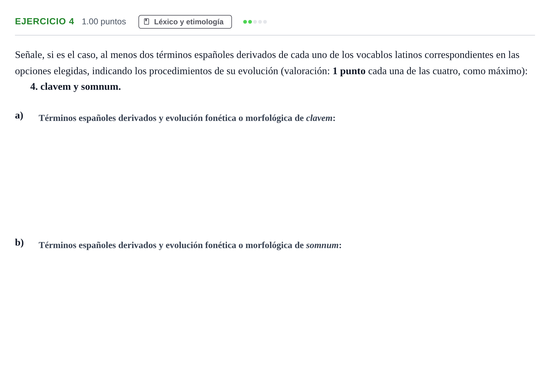 Enunciado: Problema 4 · Latín II PAU Andalucía Ordinaria Reserva 2024
