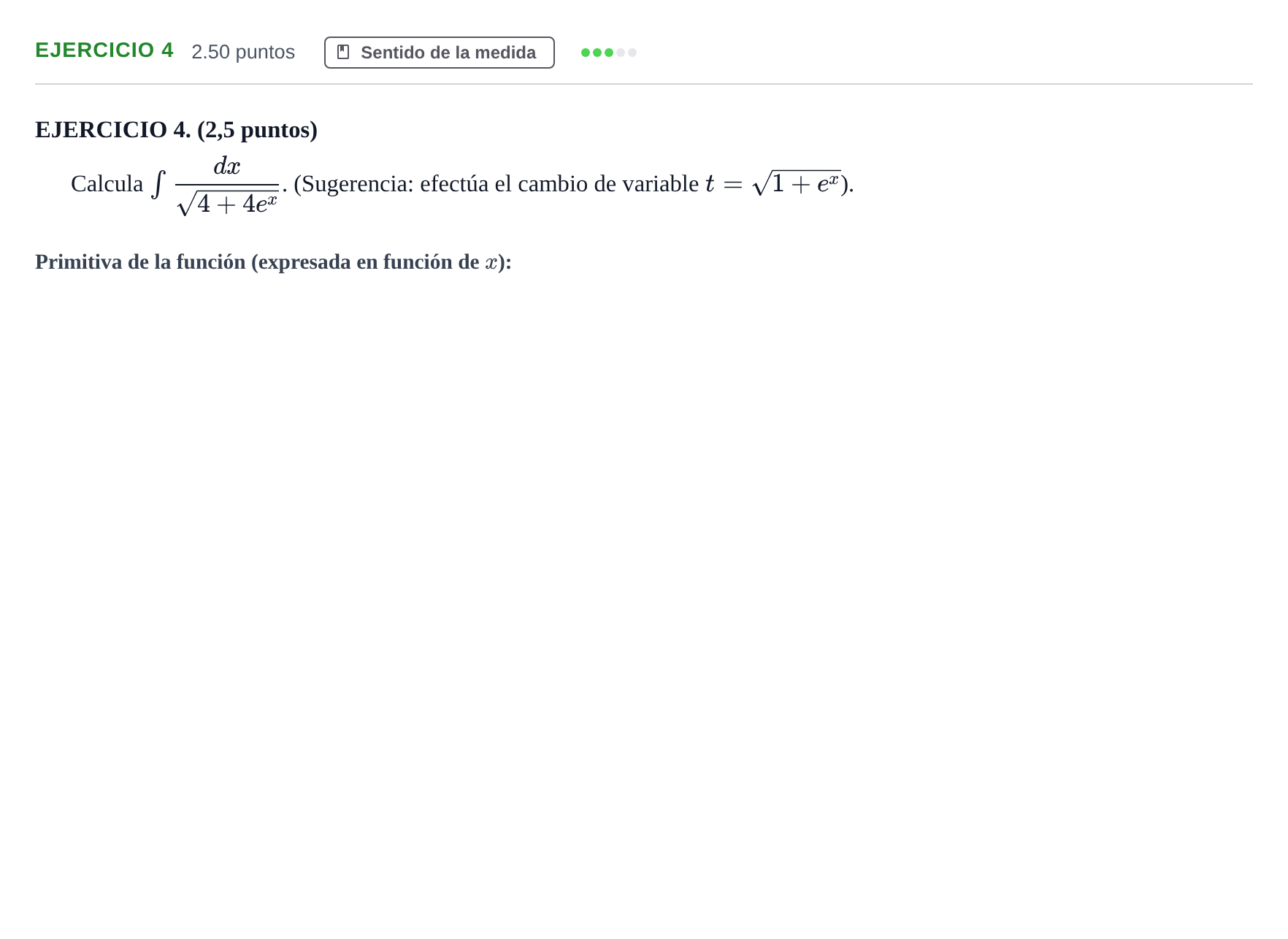 Enunciado: Ejercicio 4 · Matemáticas II PAU Andalucía Extraordinaria Suplente 2024