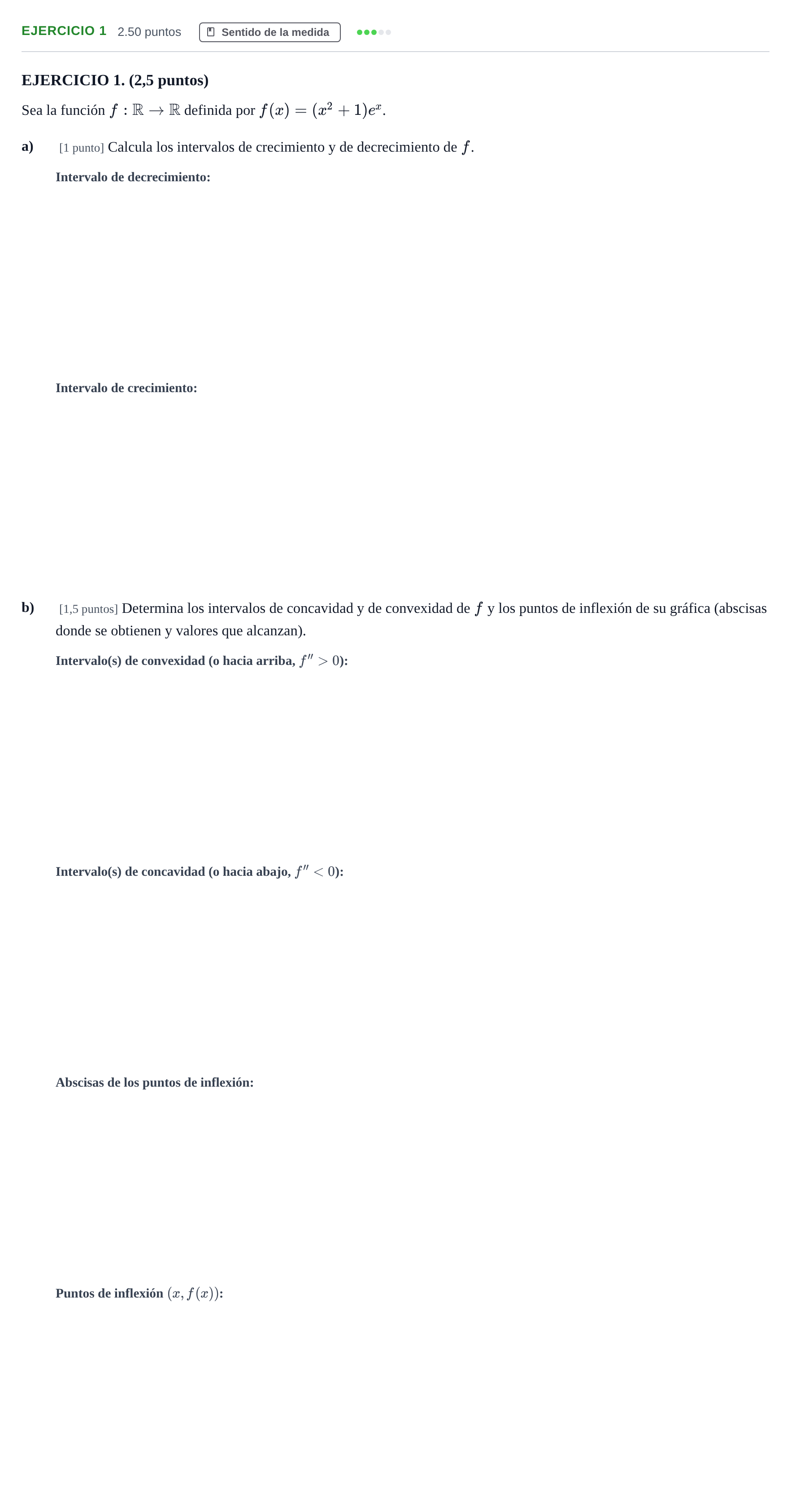 Enunciado: Ejercicio 1 · Matemáticas II PAU Andalucía Ordinaria Reserva 2024
